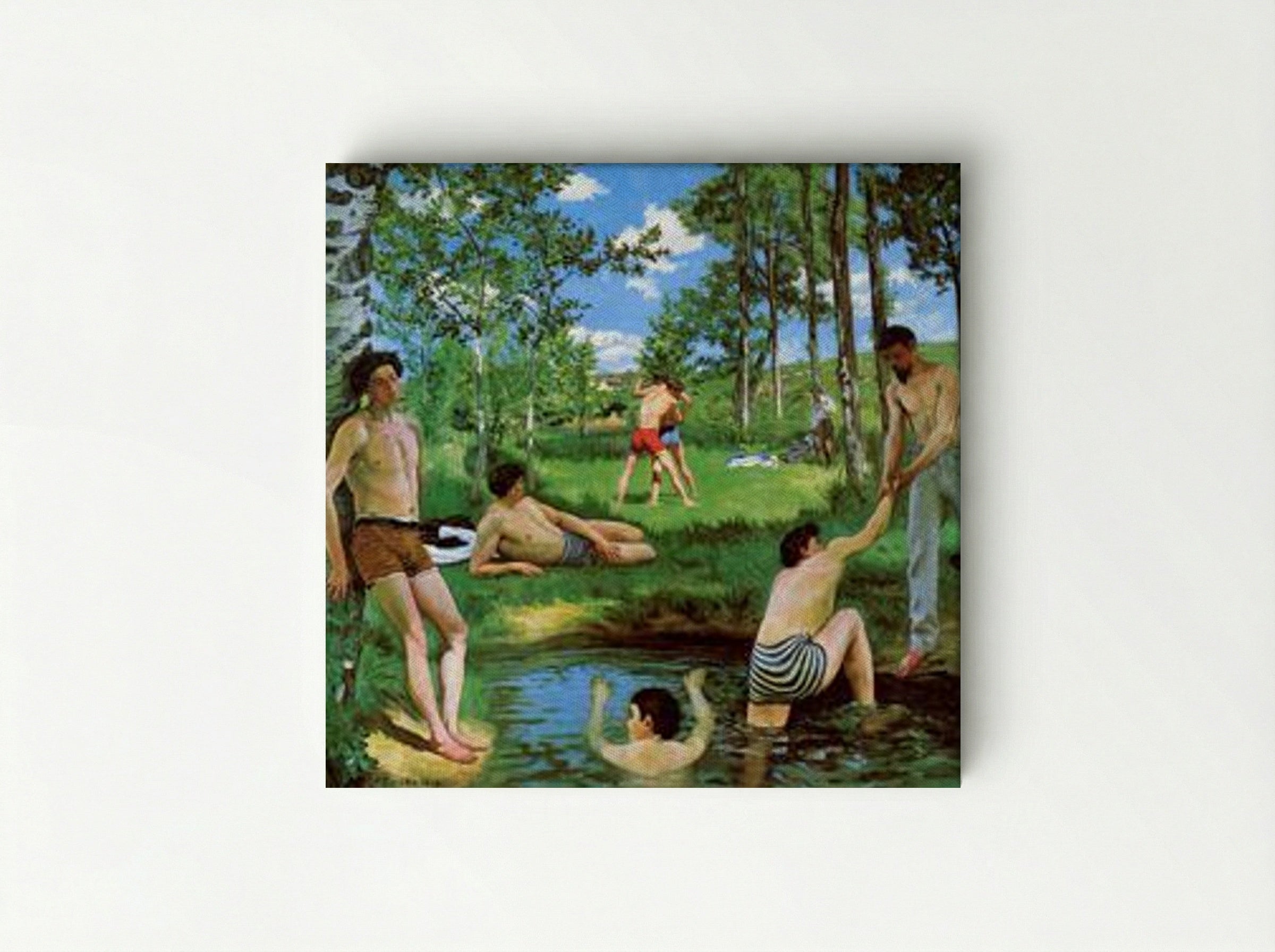 Bathers (Summer Scene) - Frederic Bazille - Canvas