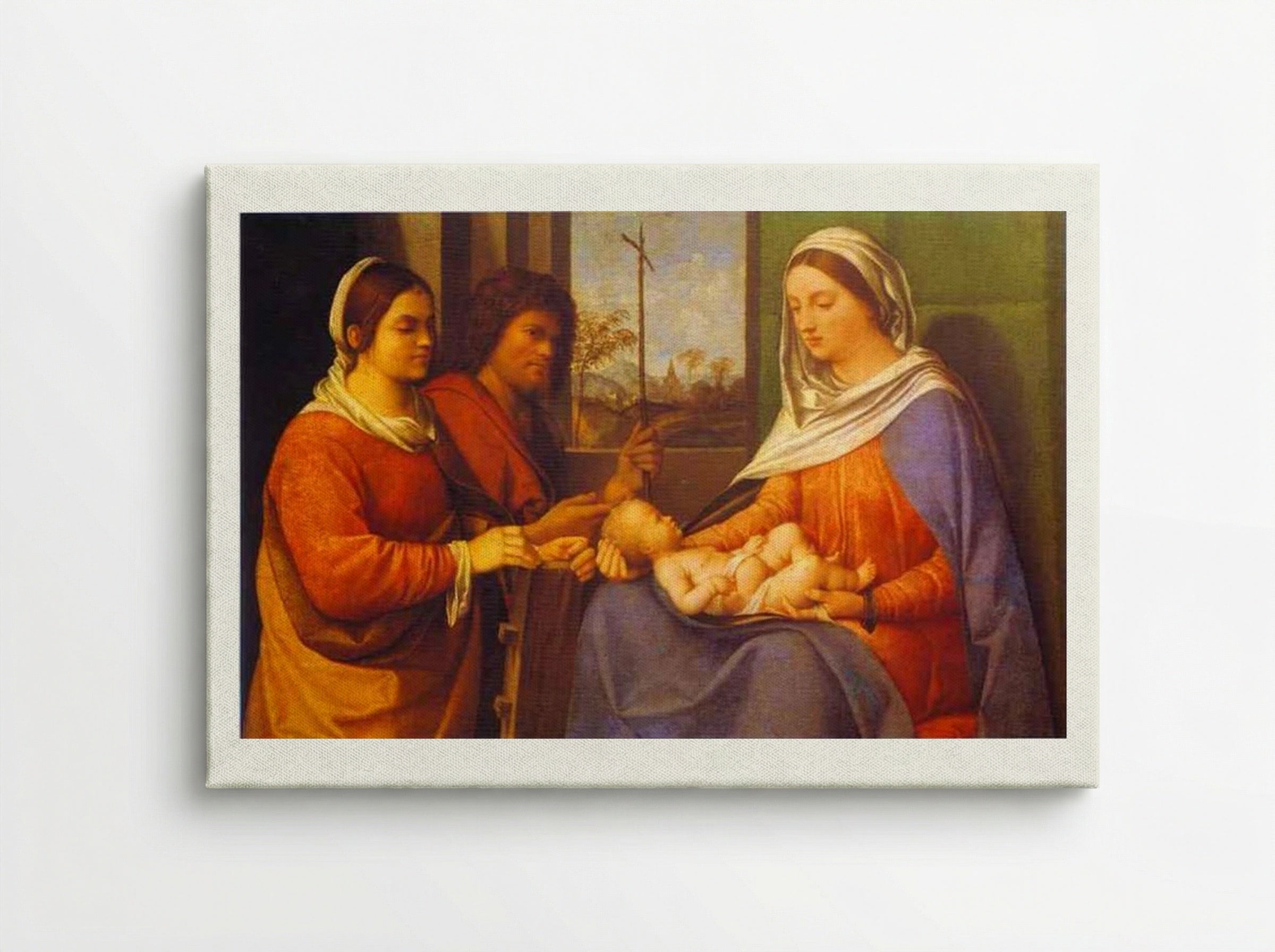 Sacred Conversation - Giorgione - Canvas