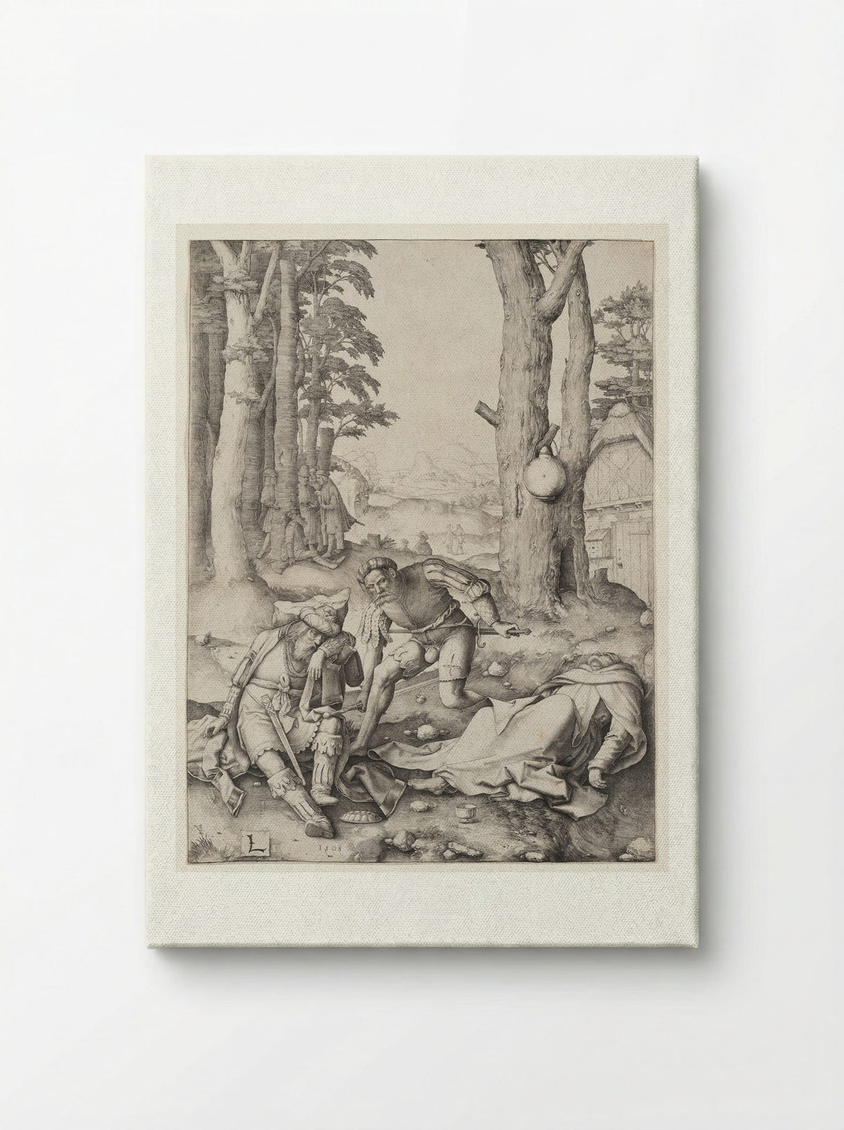 Mahomet and the Monk Sergius - Lucas van Leyden - Canvas