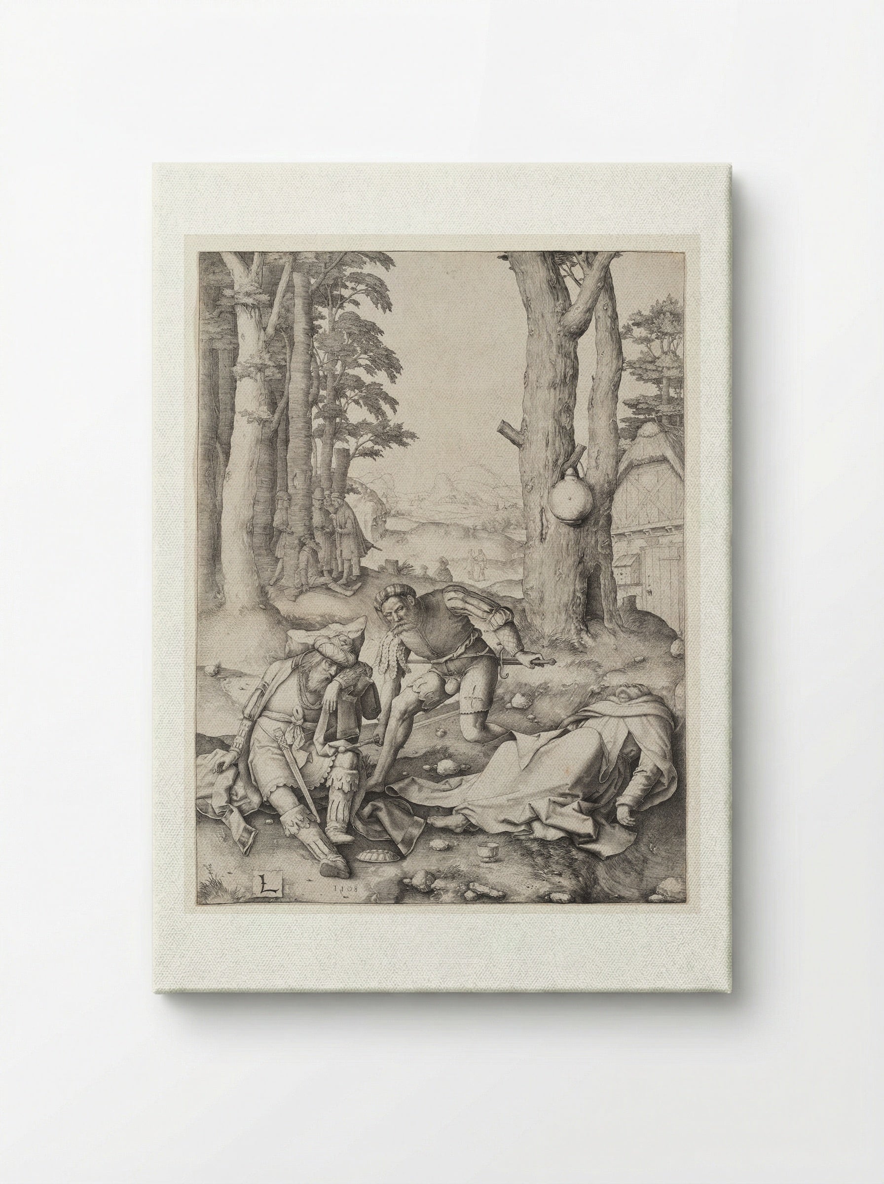 Mahomet and the Monk Sergius - Lucas van Leyden - Canvas