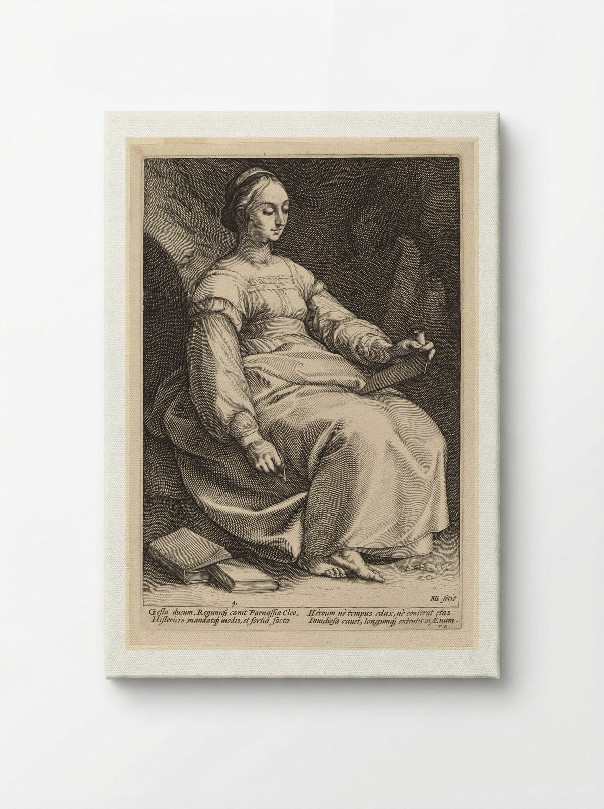 Clio - Hendrick Goltzius - Canvas