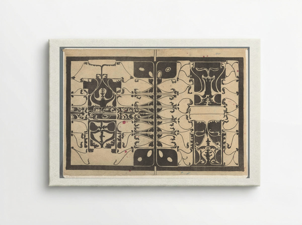 Omslag met gestileerde plantmotieven - Carel Adolph Lion Cachet - Canvas