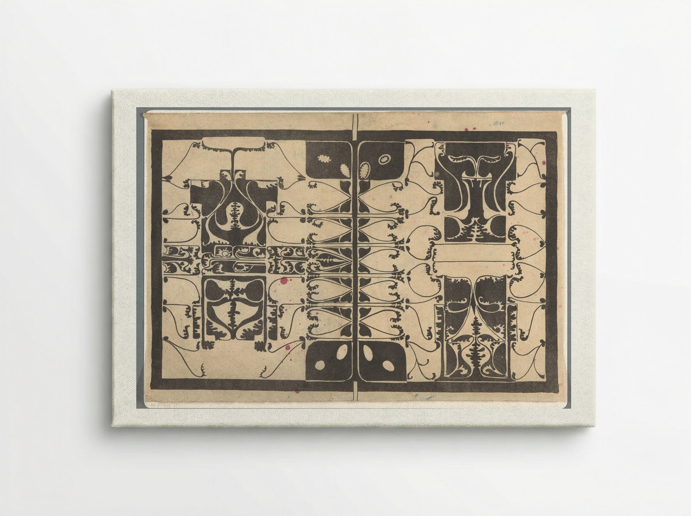 Omslag met gestileerde plantmotieven - Carel Adolph Lion Cachet - Canvas