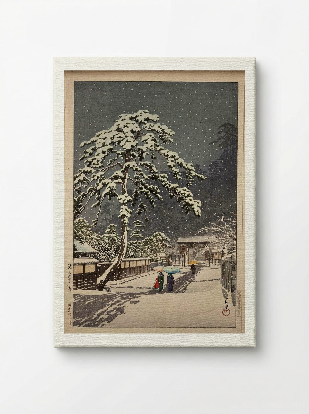 Ikegami Honmonji Temple - Hasui Kawase - Canvas