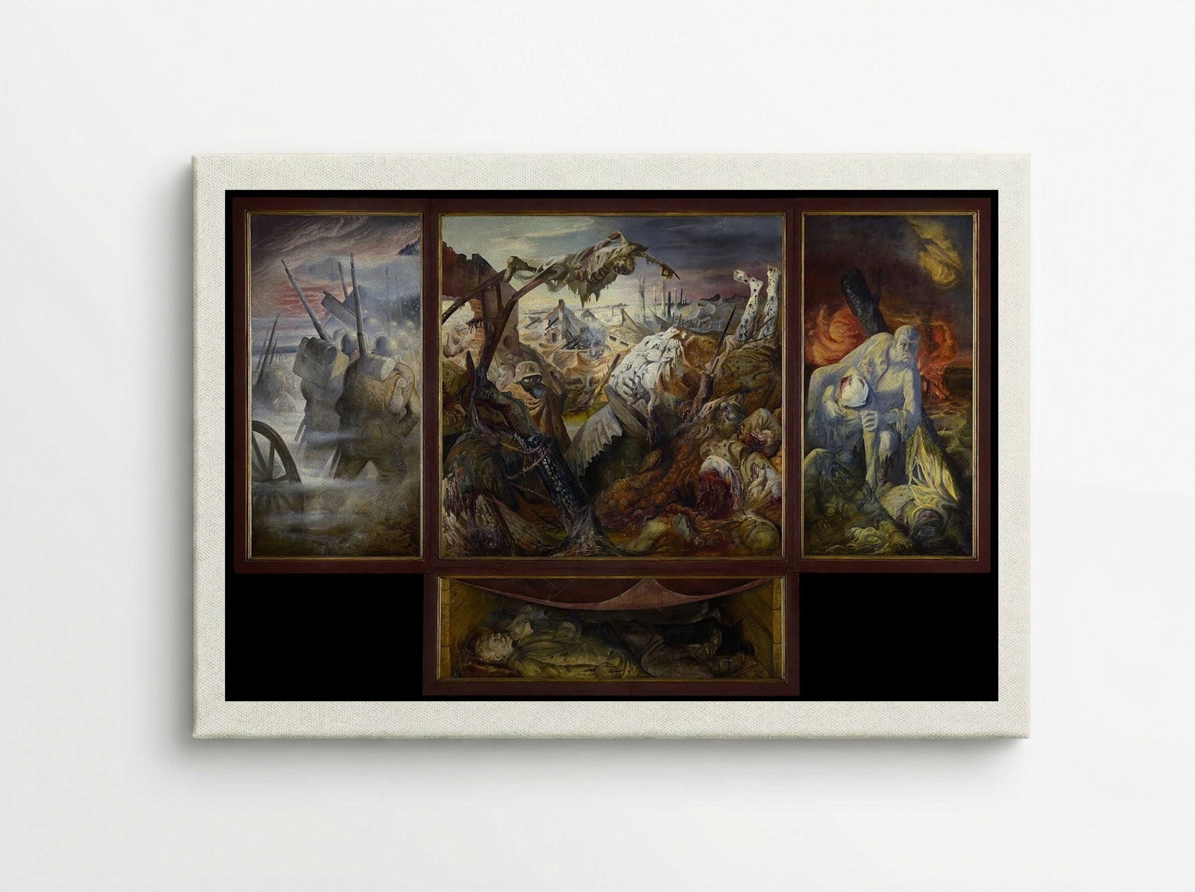War (Der Krieg) - Otto Dix - Canvas