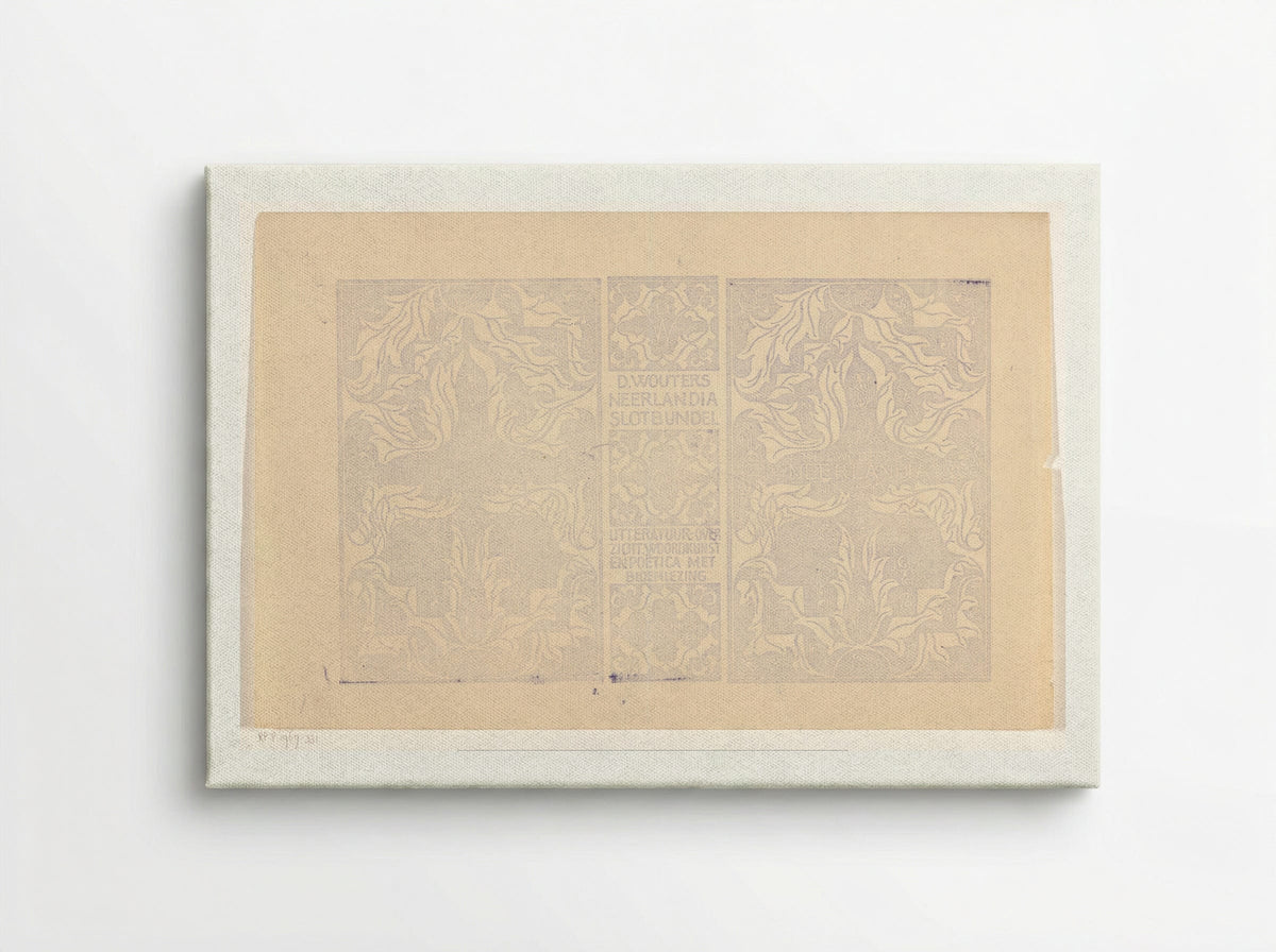 Omslagontwerp voor: D. Wouters, Neerlandia - Carel Adolph Lion Cachet - Canvas