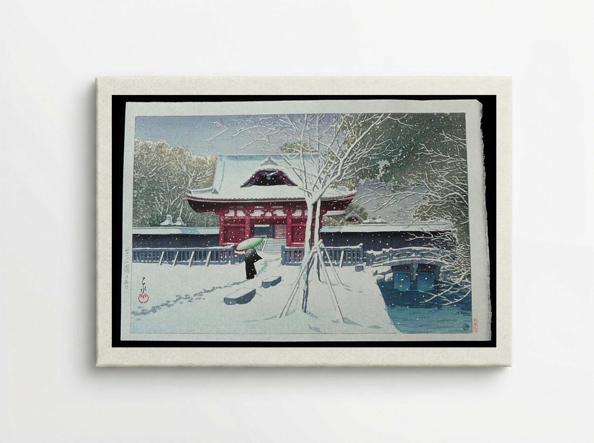 Snow at Shiba Park - Hasui Kawase - Canvas
