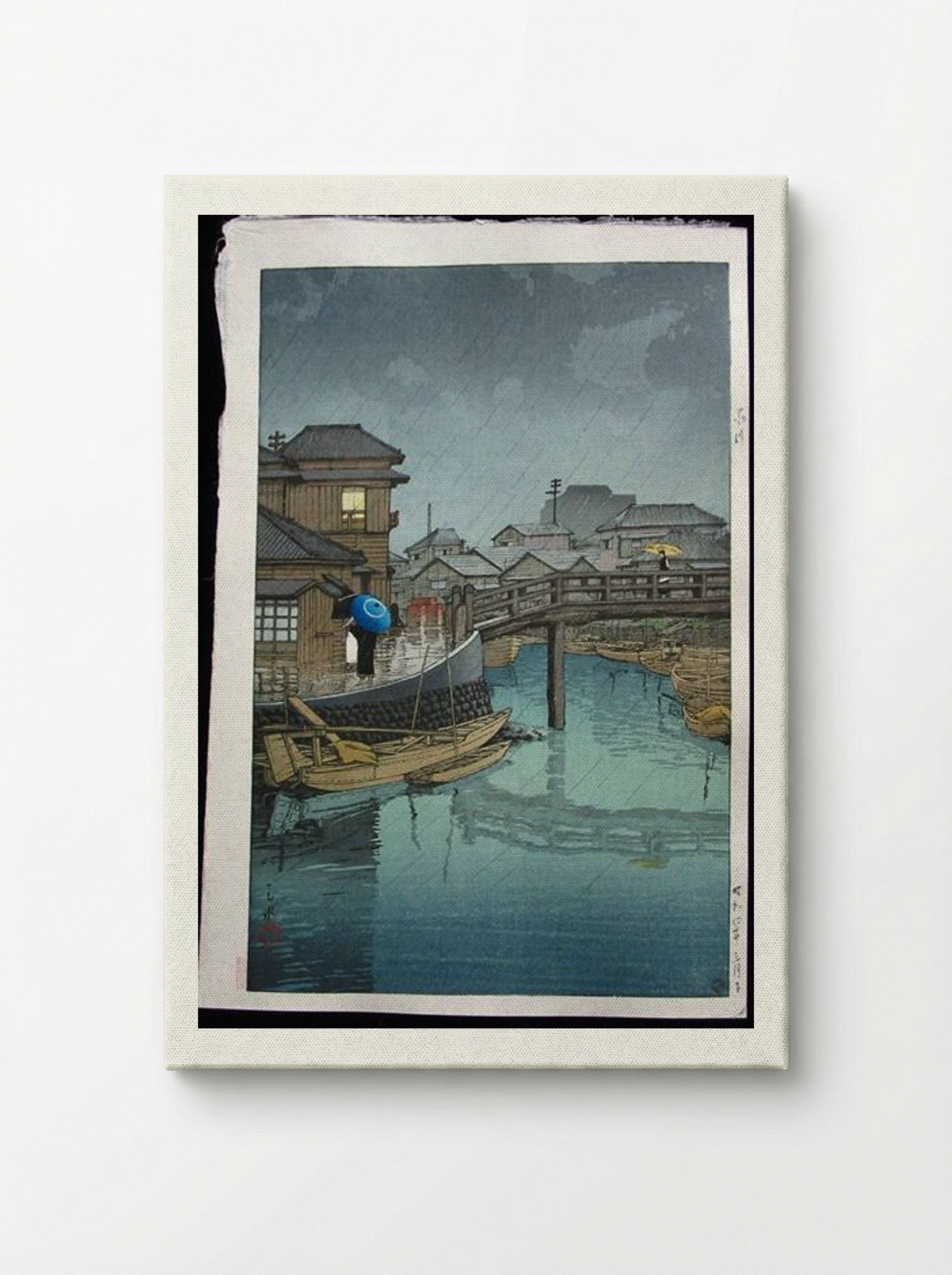 Rainy Season at Ryoshimachi - Hasui Kawase - Canvas