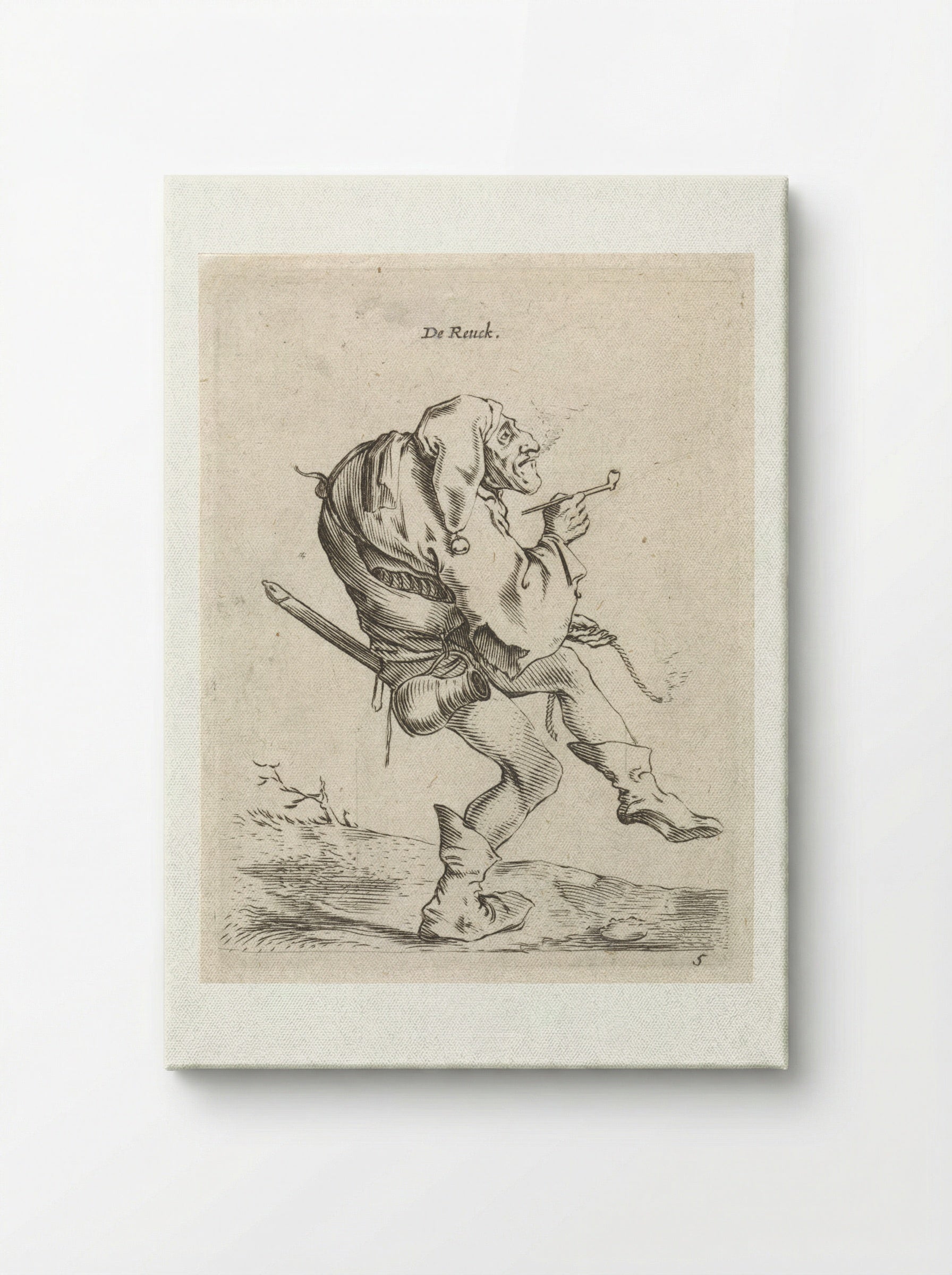 De Reuck (The Sense of Smell) - Cornelis Saftleven - Canvas