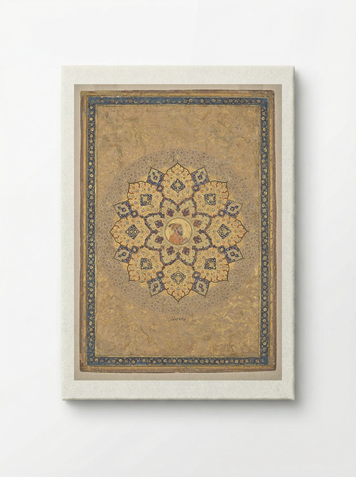 Shamsa with portrait of Aurangzeb - Bichitr - Canvas