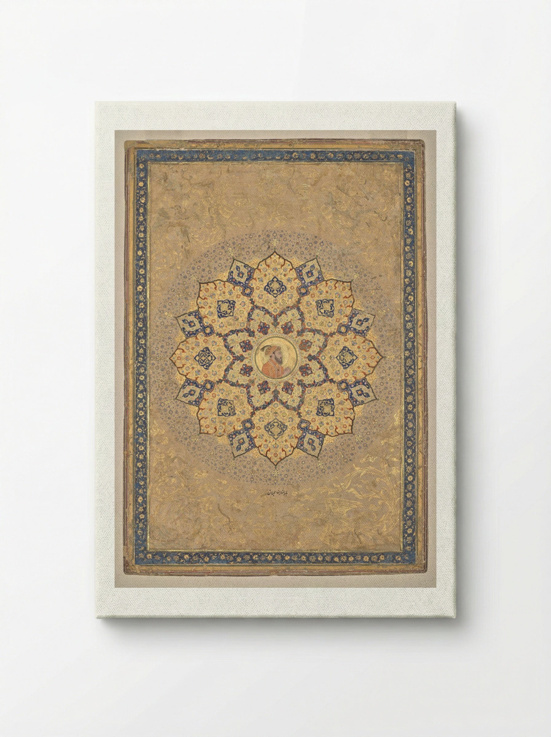 Shamsa with portrait of Aurangzeb - Bichitr - Canvas