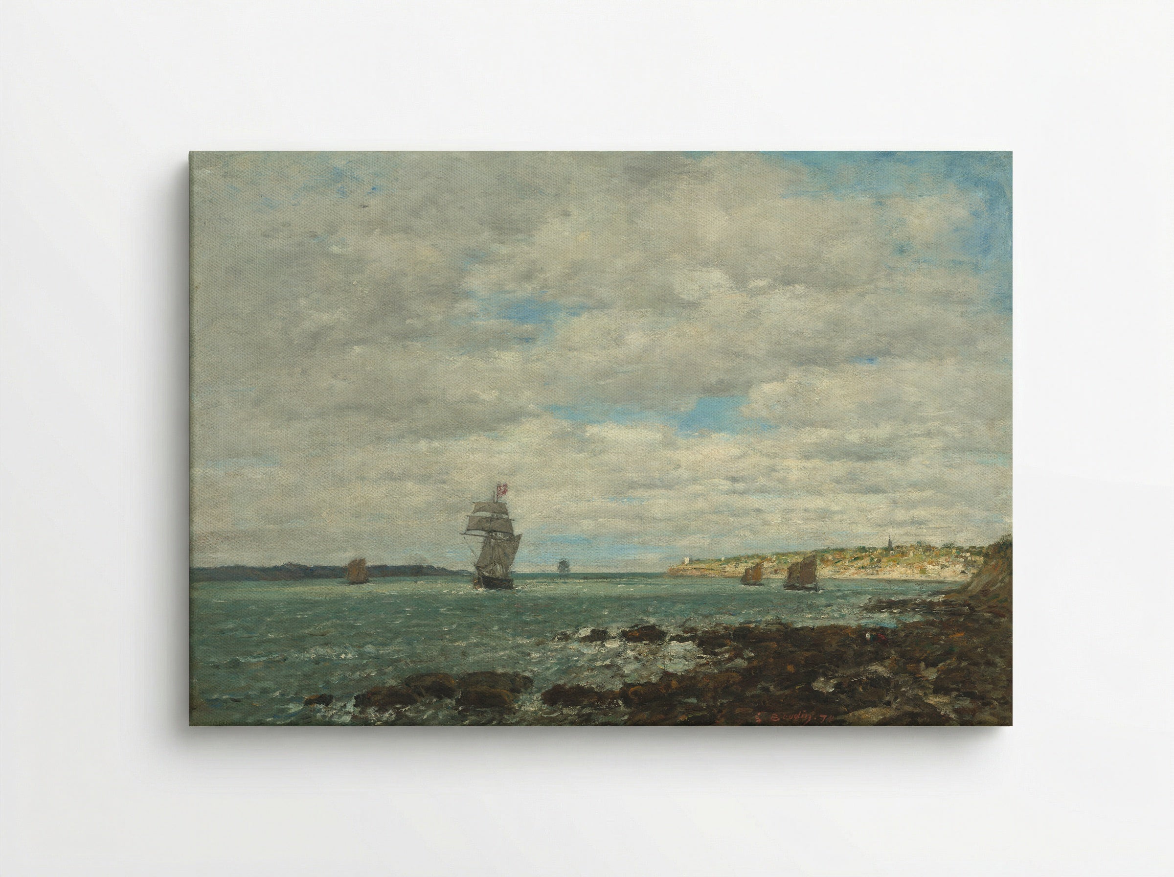 Coast of Brittany - Eugène Boudin - Canvas