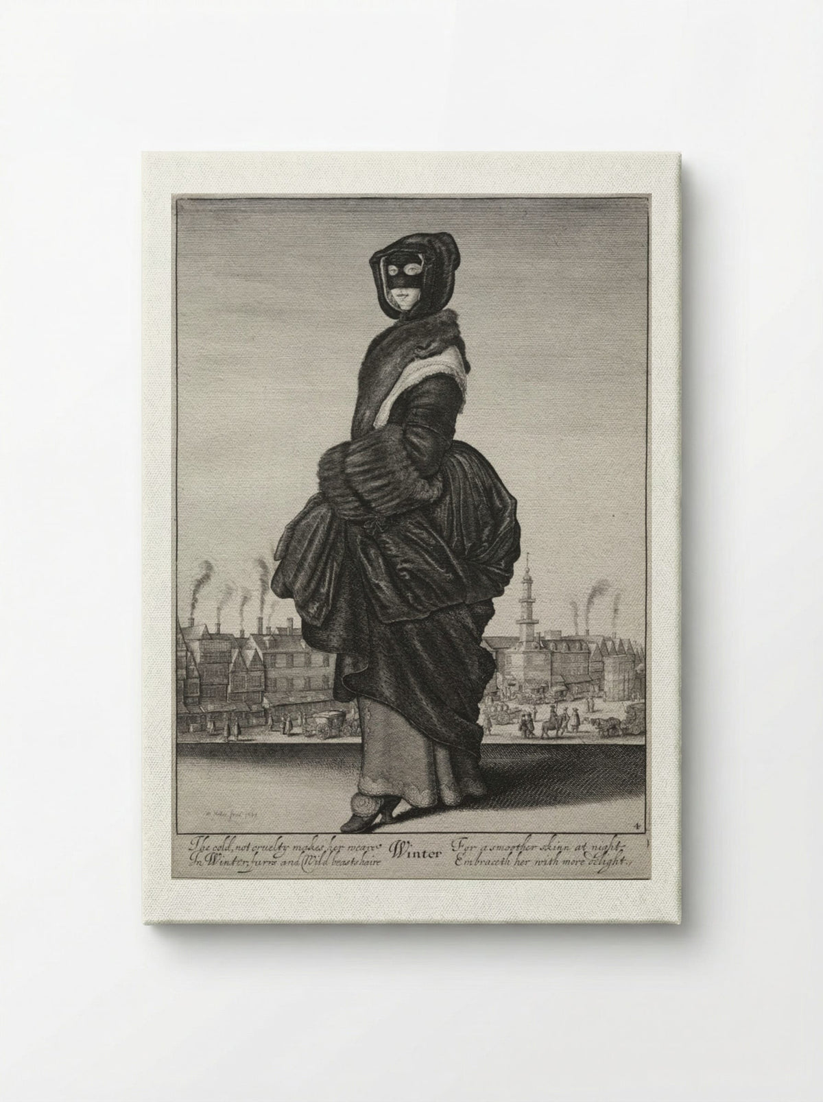 Winter - Wenceslaus Hollar - Canvas