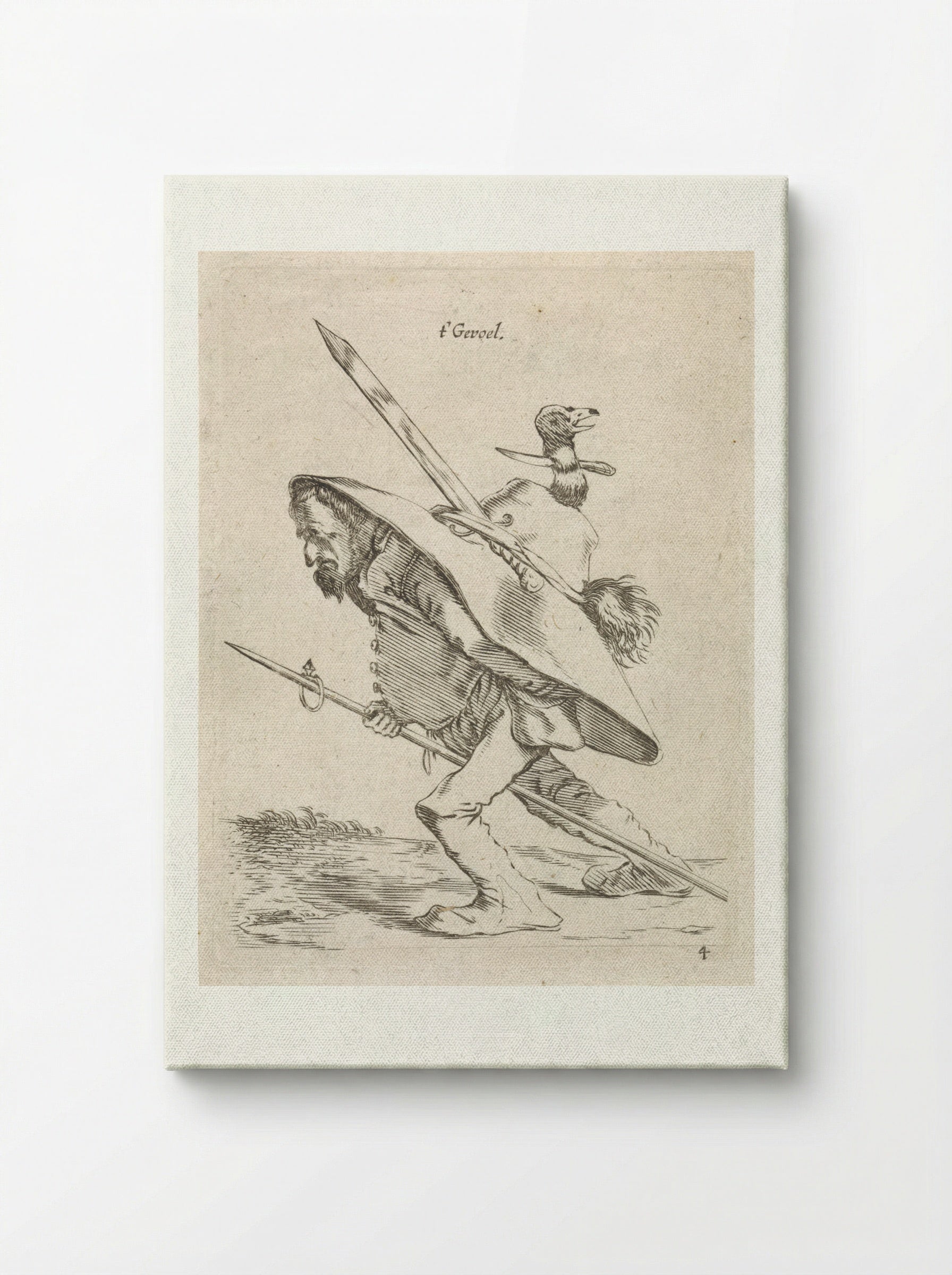 t' Gevoel (Sense of Touch) - Cornelis Saftleven - Canvas