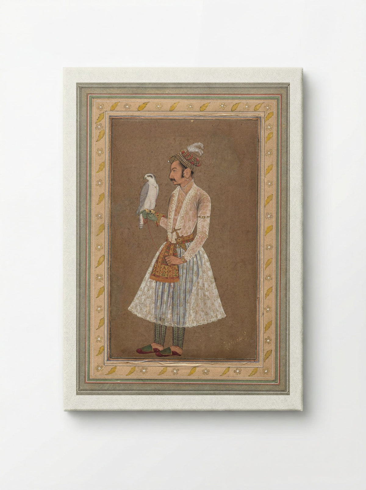 Portrait of Raja Jagat Singh of Nurpur - Bichitr - Canvas
