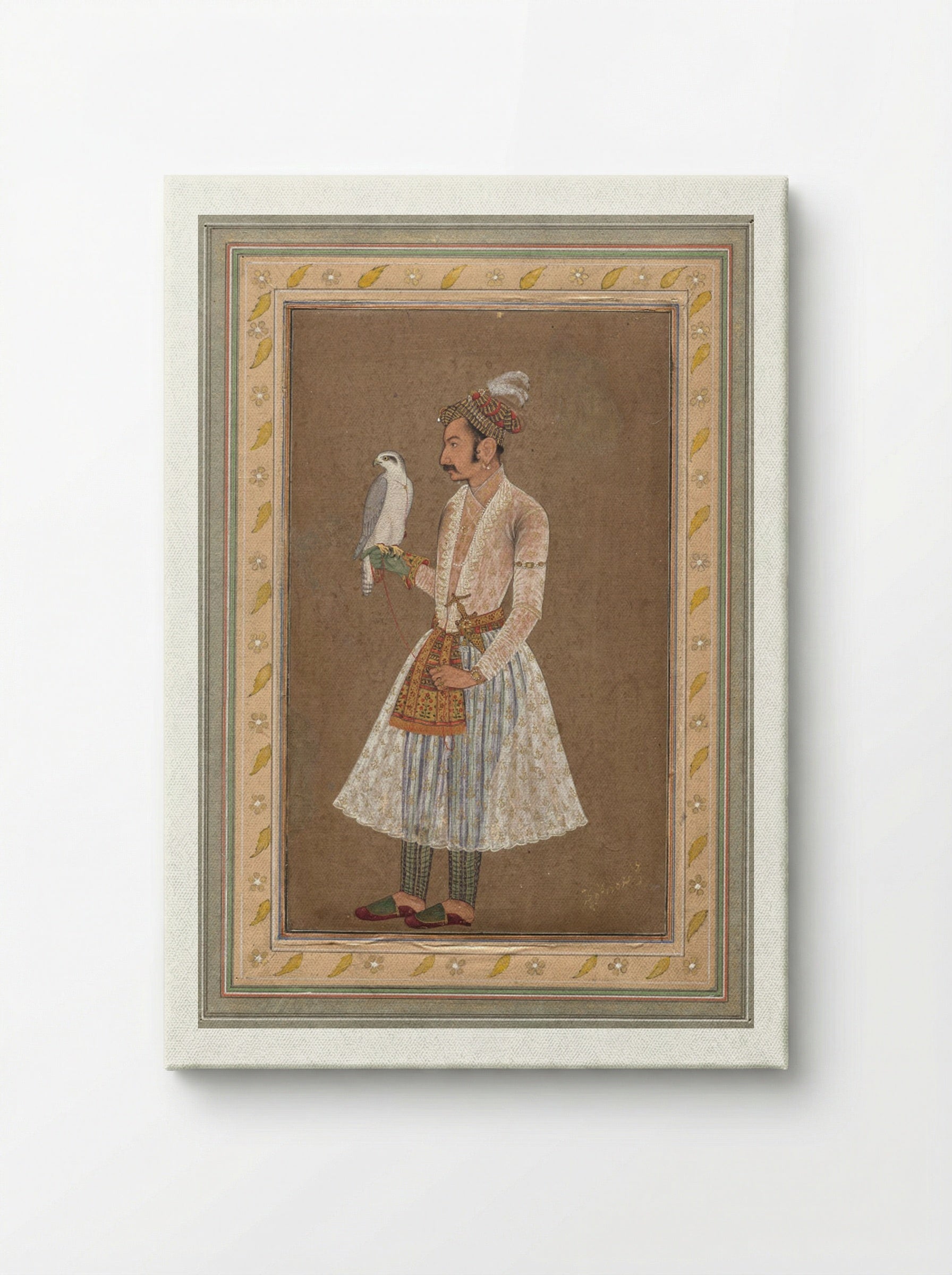 Portrait of Raja Jagat Singh of Nurpur - Bichitr - Canvas