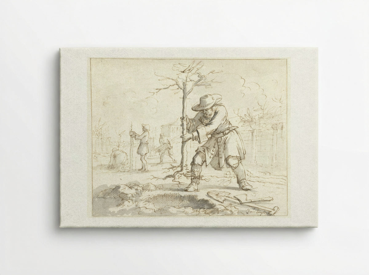 Het planten van bomen - Jan Luyken - Canvas