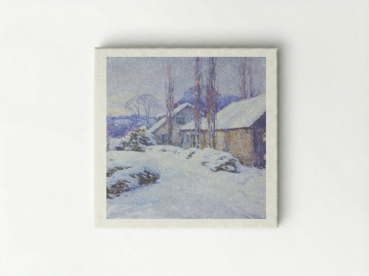 Winter Afternoon - Willard Metcalf - Canvas