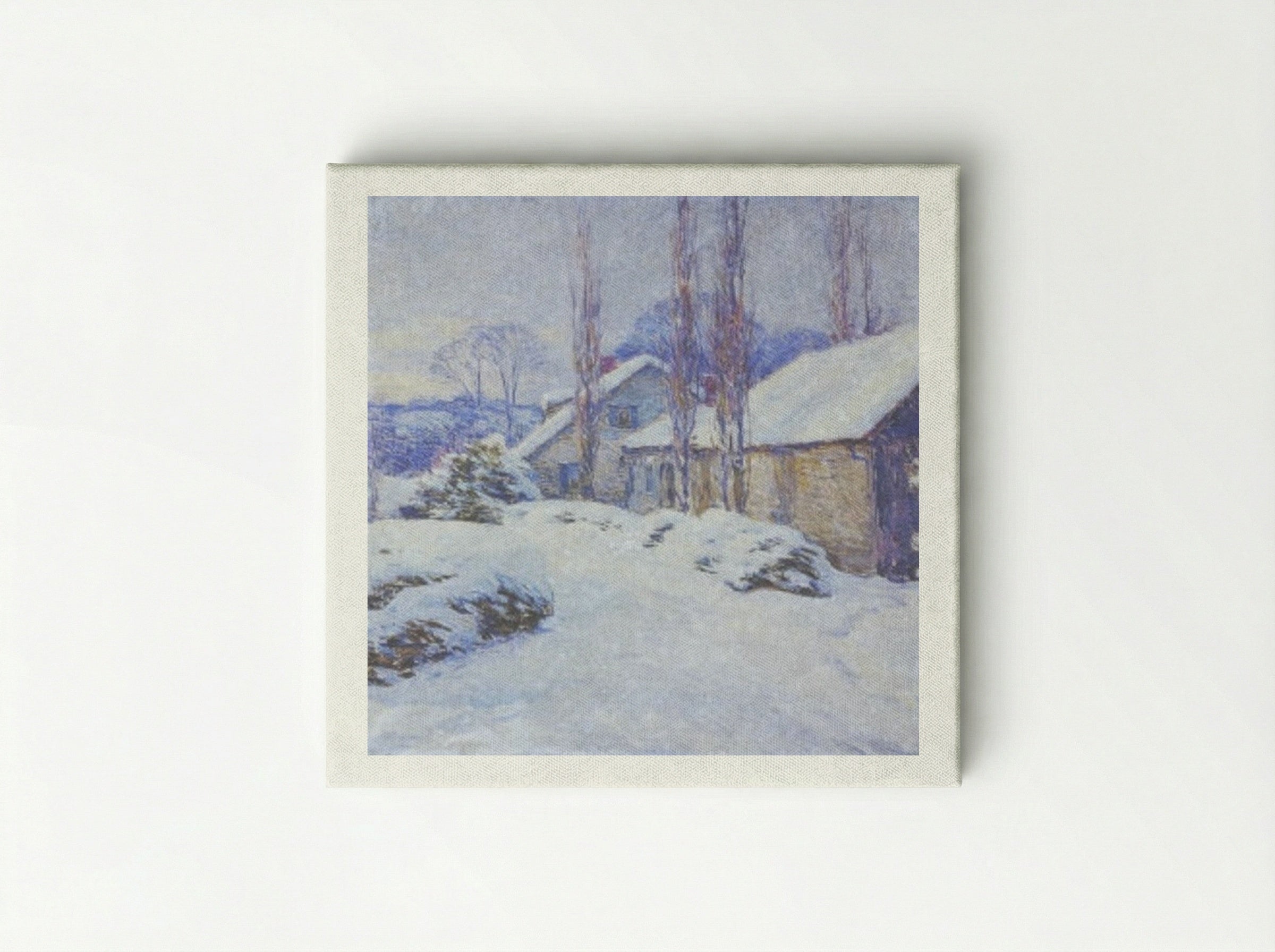 Winter Afternoon - Willard Metcalf - Canvas