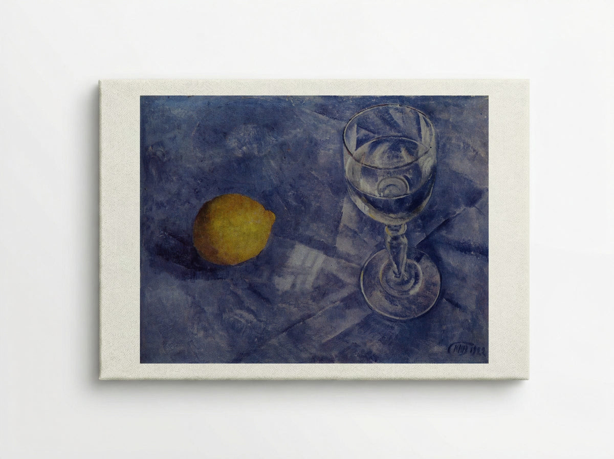 Glass and Lemon - Kuzma Petrov-Vodkin - Canvas