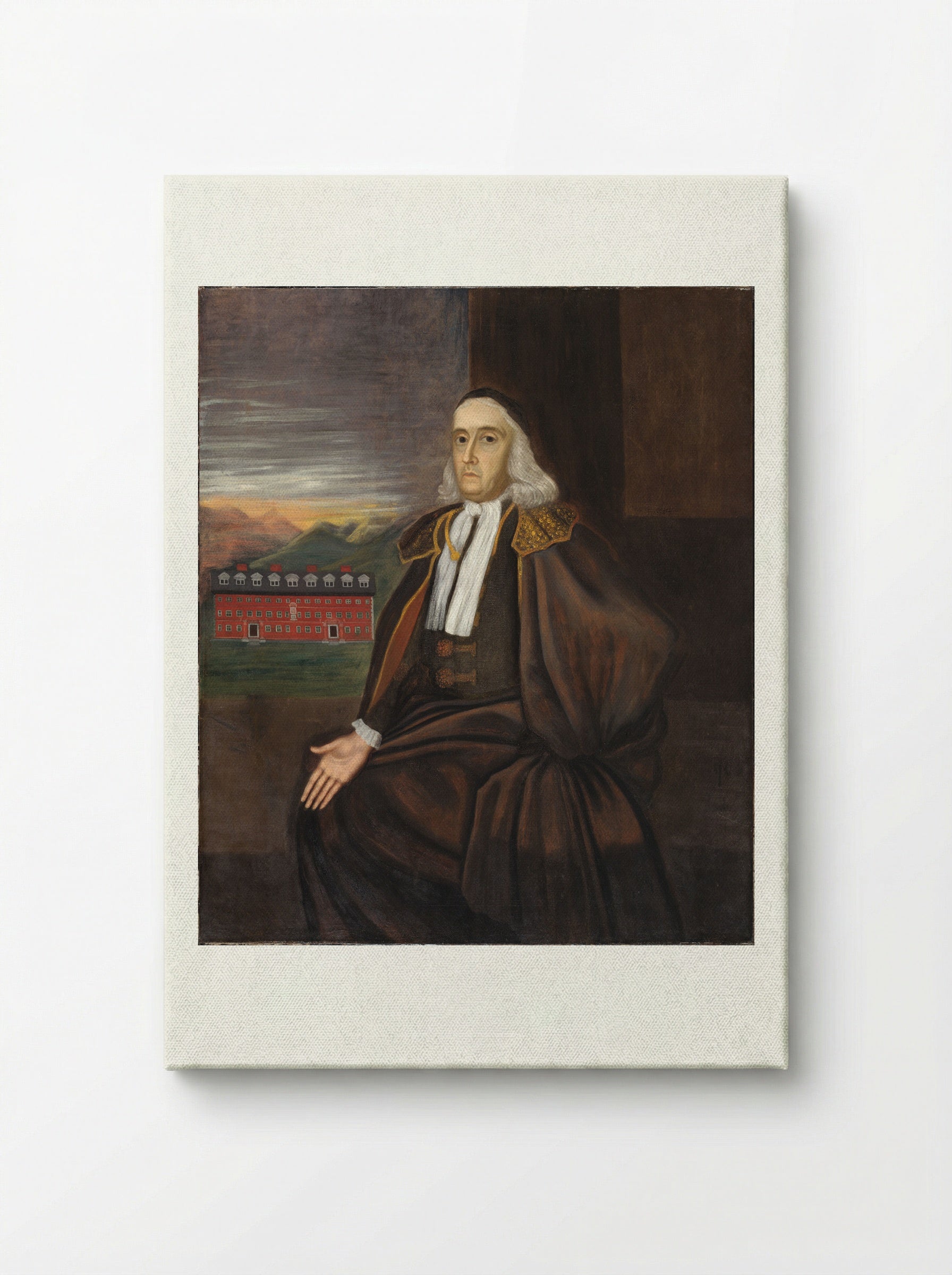 Portrait of William Stoughton - Unidentified Artist - Canvas