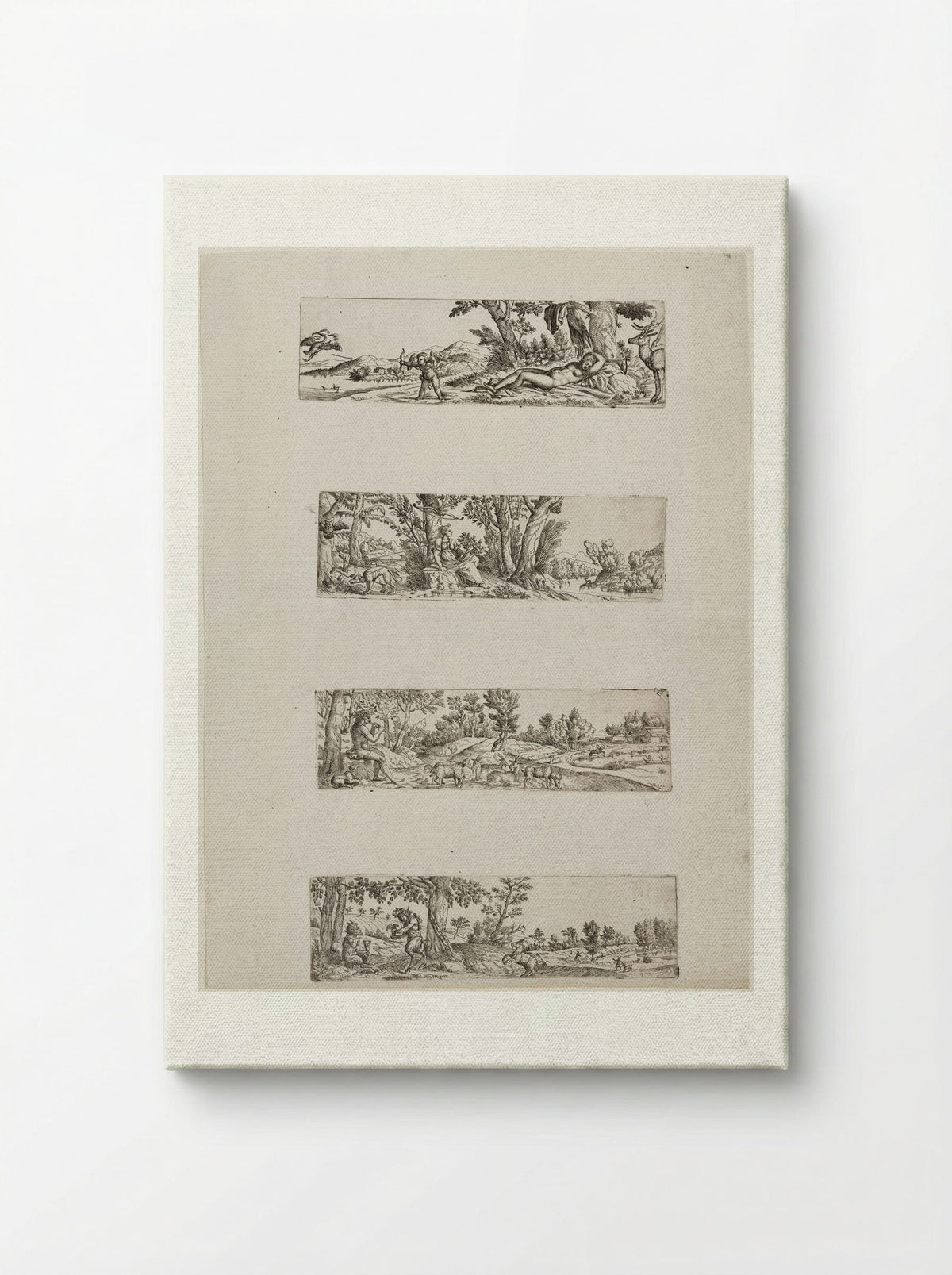 Four Mythological Landscapes - Fine Art Print - Canvas