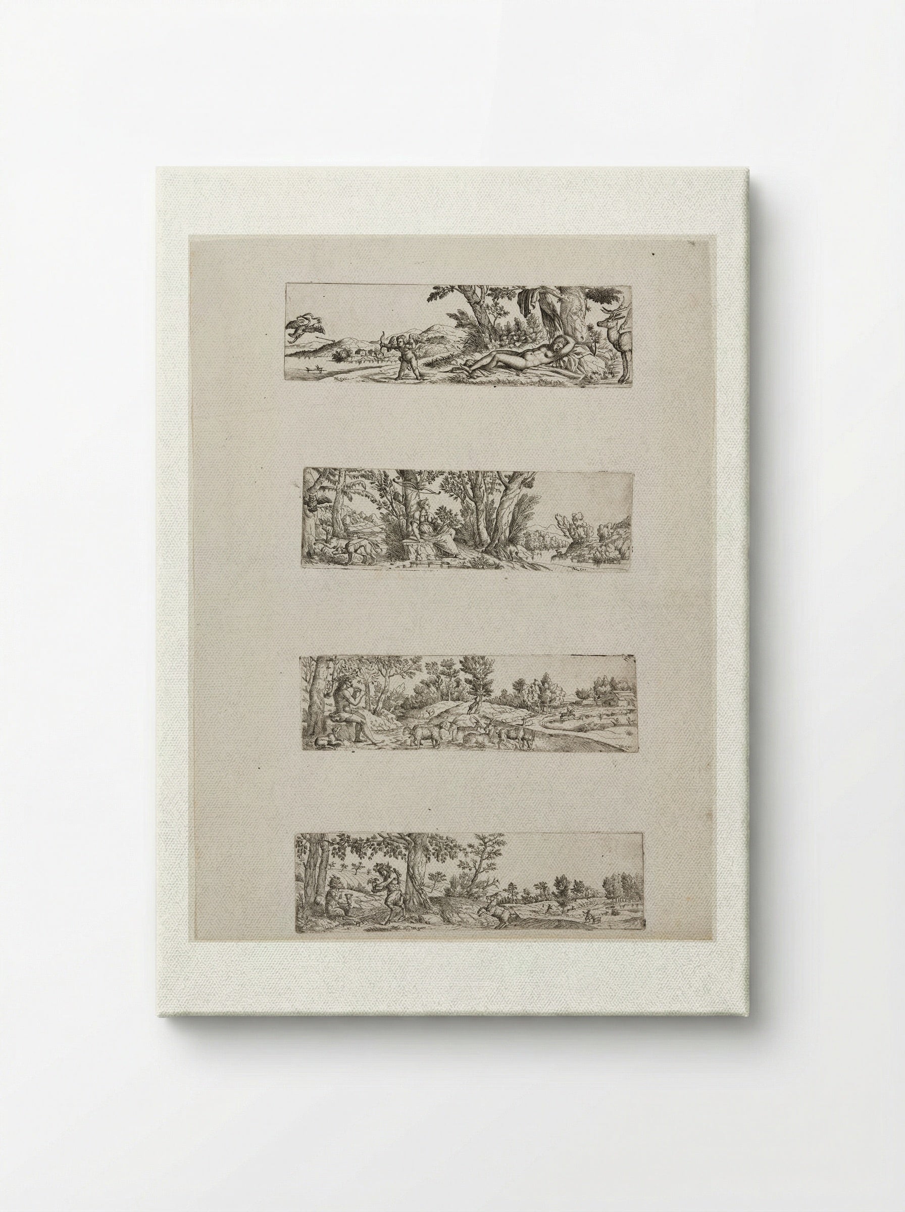 Four Mythological Landscapes - Fine Art Print - Canvas