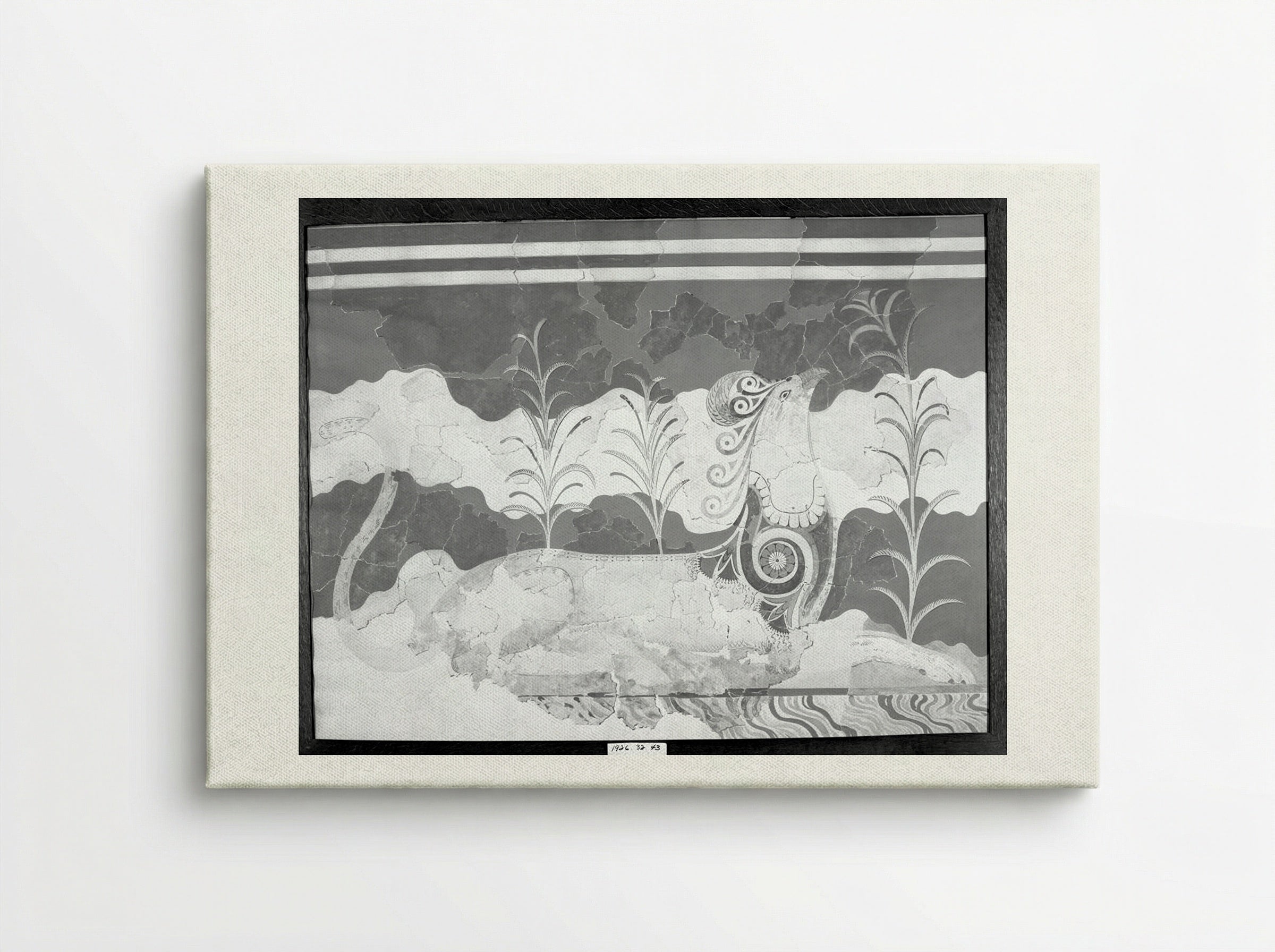 Griffin (after a fresco from the Throne Room in the Palace of Knossos, Crete) - Fine Art Print - Canvas