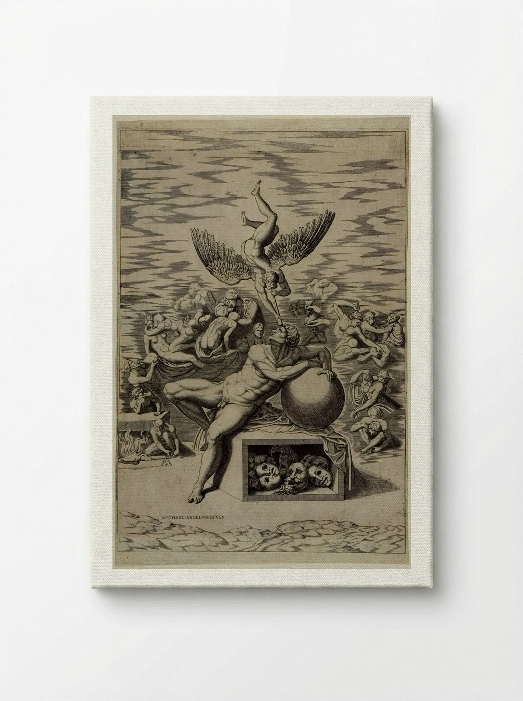 The Dream of Human Life - Nicolas Beatrizet - Canvas