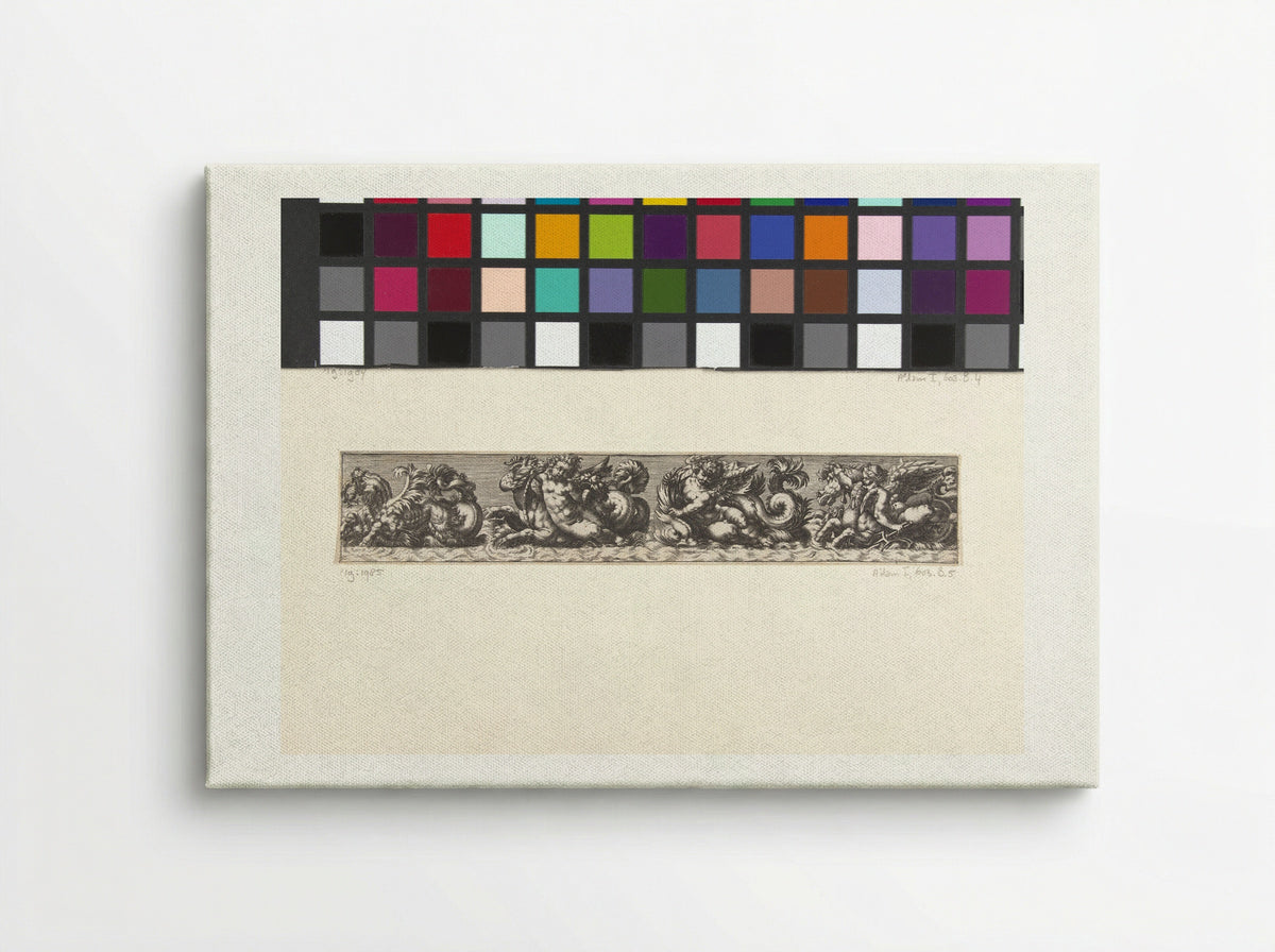 Untitled (Frieze with Sea Creatures and Putti) - Fine Art Print - Canvas