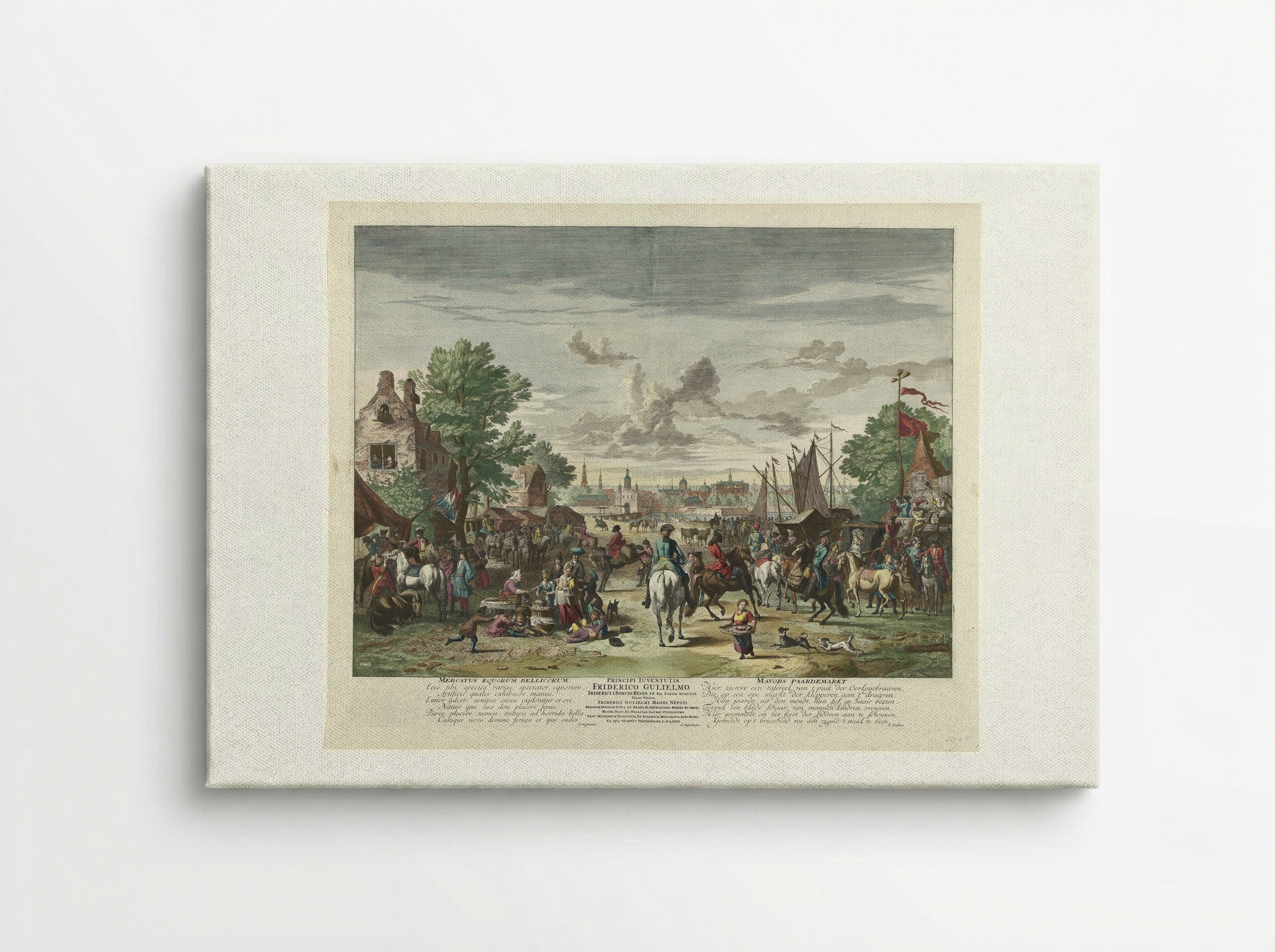 Paardenmarkt - Fine Art Print - Canvas