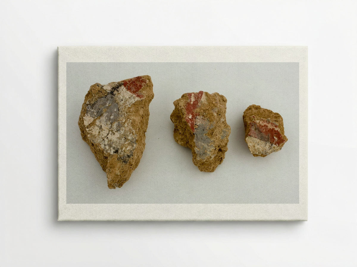 Fragments of Wall Paintings from Nuzi - Unknown Artist - Canvas