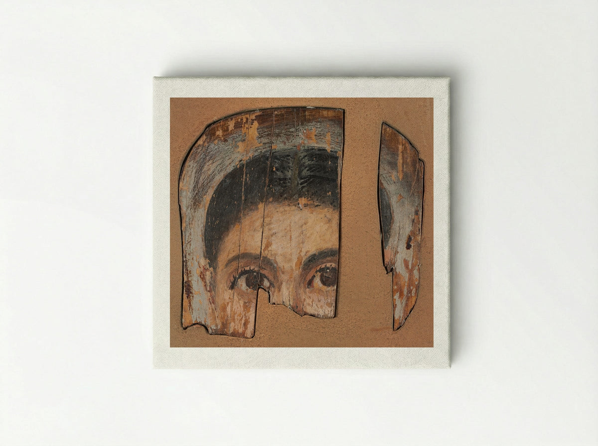 Untitled (Fragmentary Mummy Portrait) - Fine Art Print - Canvas
