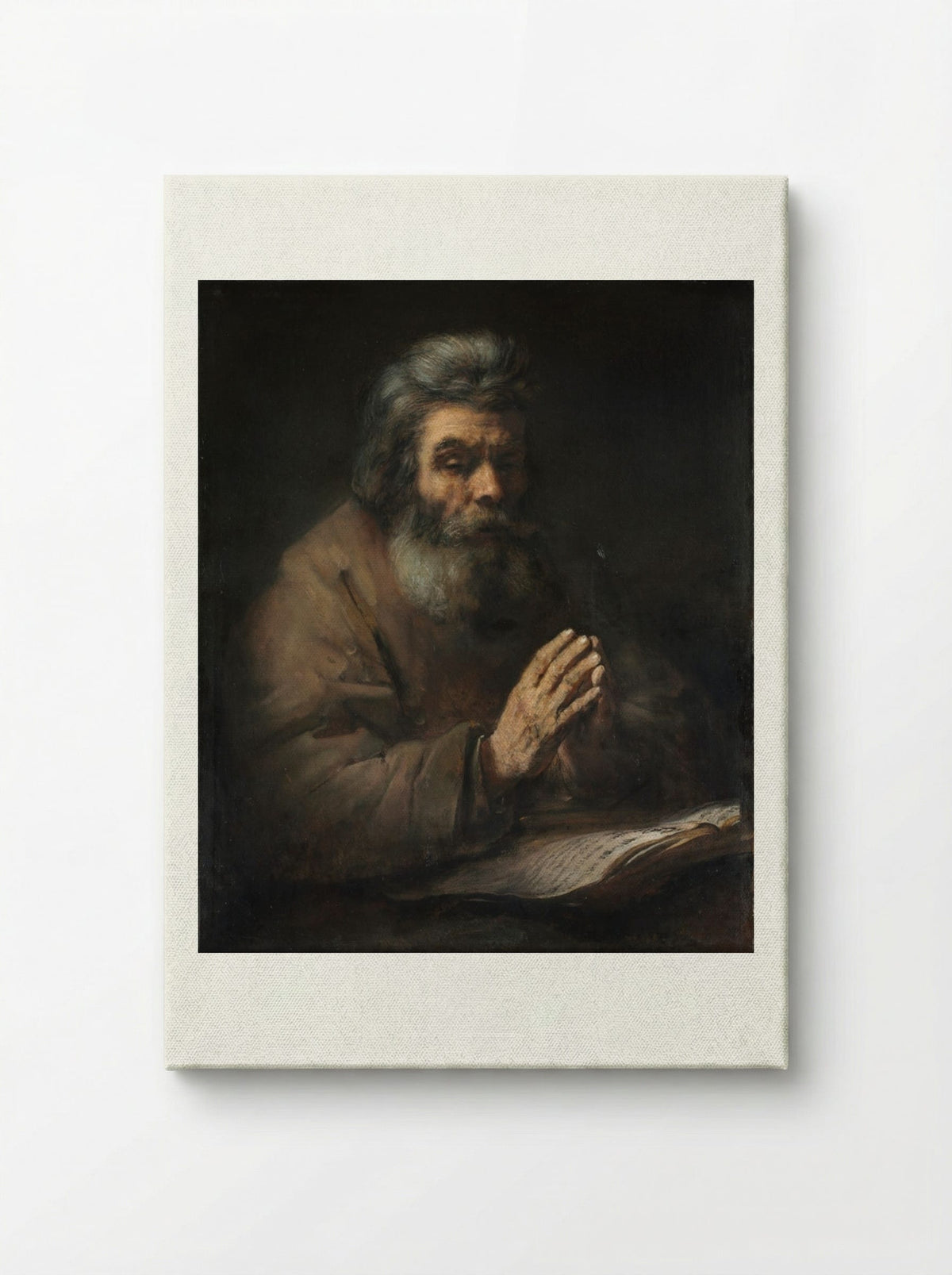 An Elderly Man in Prayer - Rembrandt van Rijn - Canvas