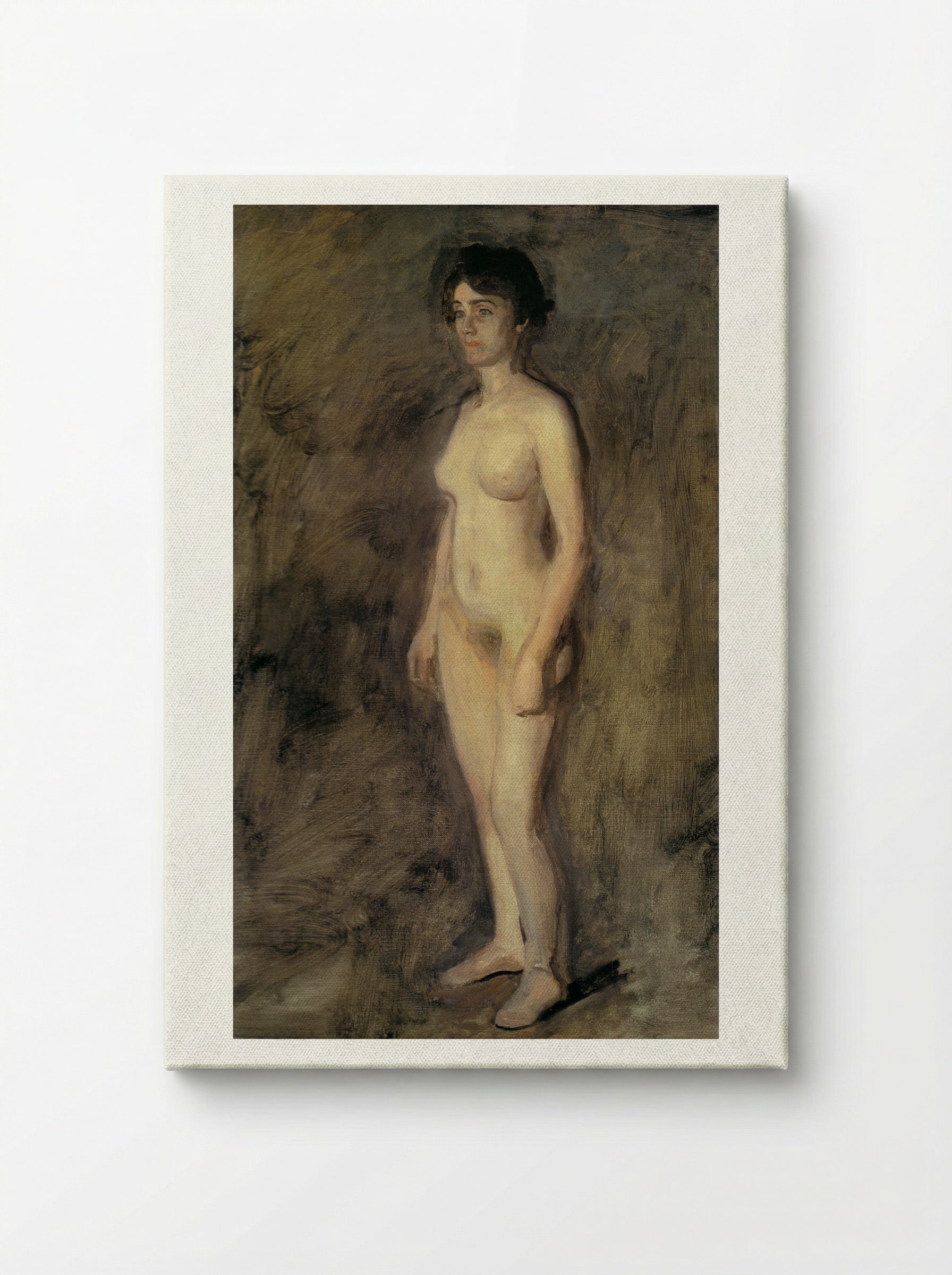 Standing Female Nude - Thomas Eakins - Canvas