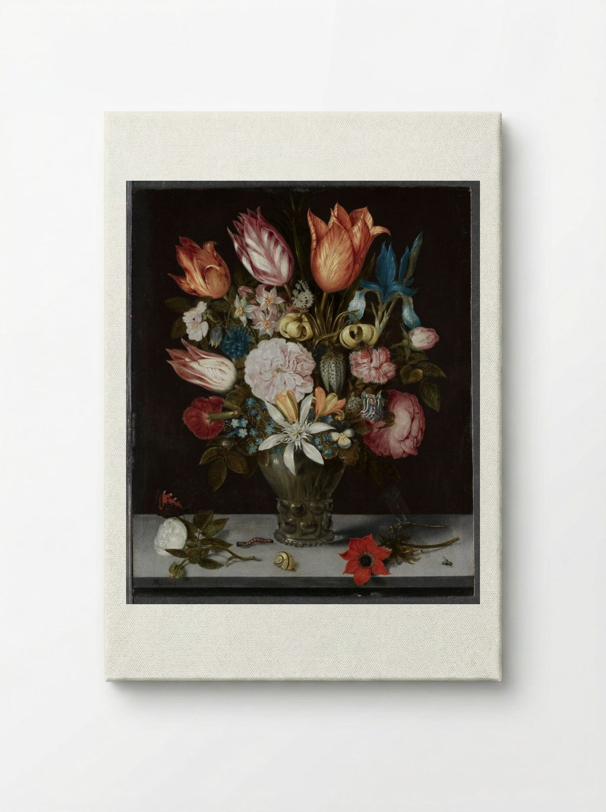 Flowers in a Glass - Ambrosius Bosschaert - Canvas