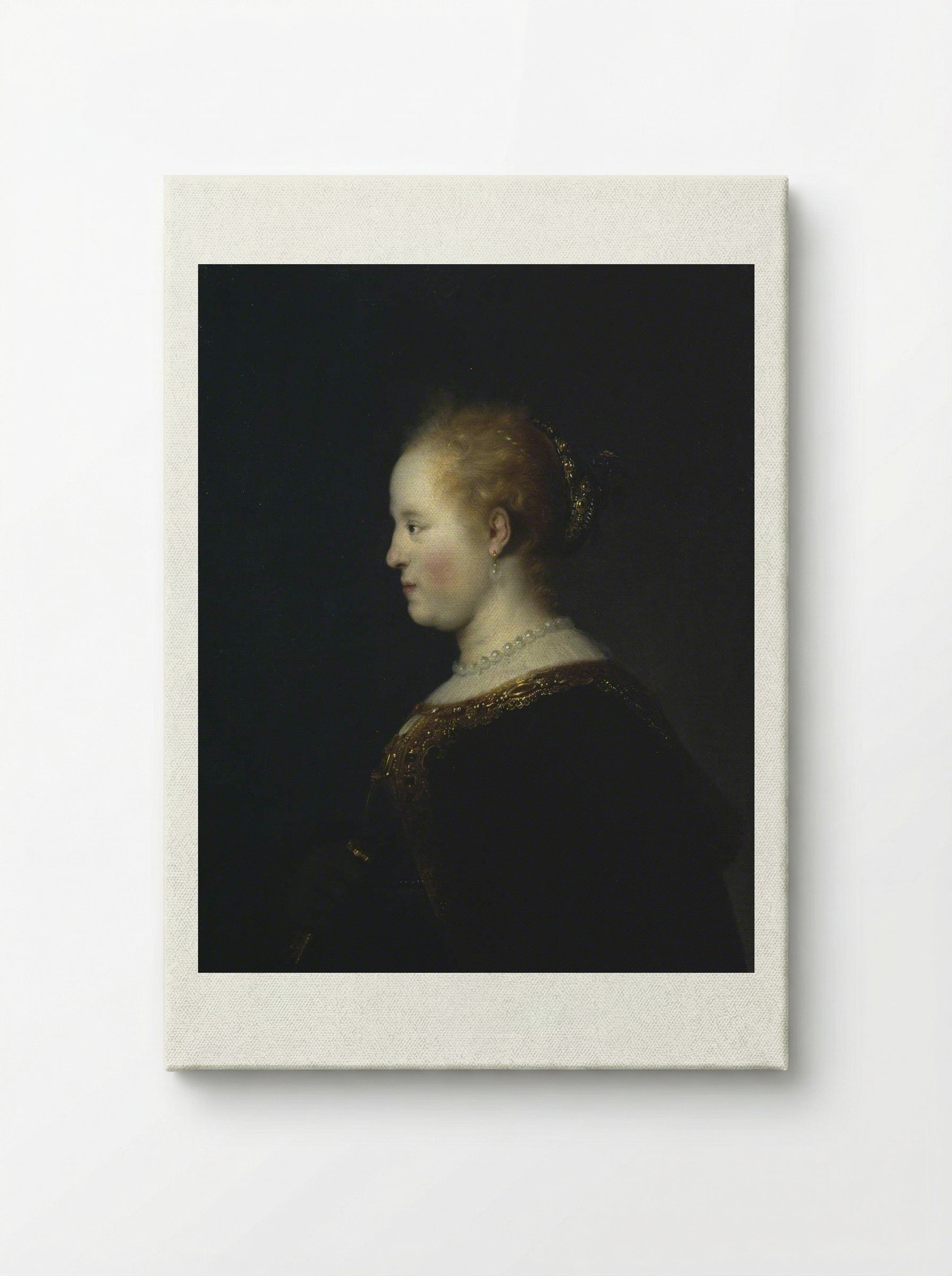 Portrait of a Woman - Rembrandt van Rijn - Canvas