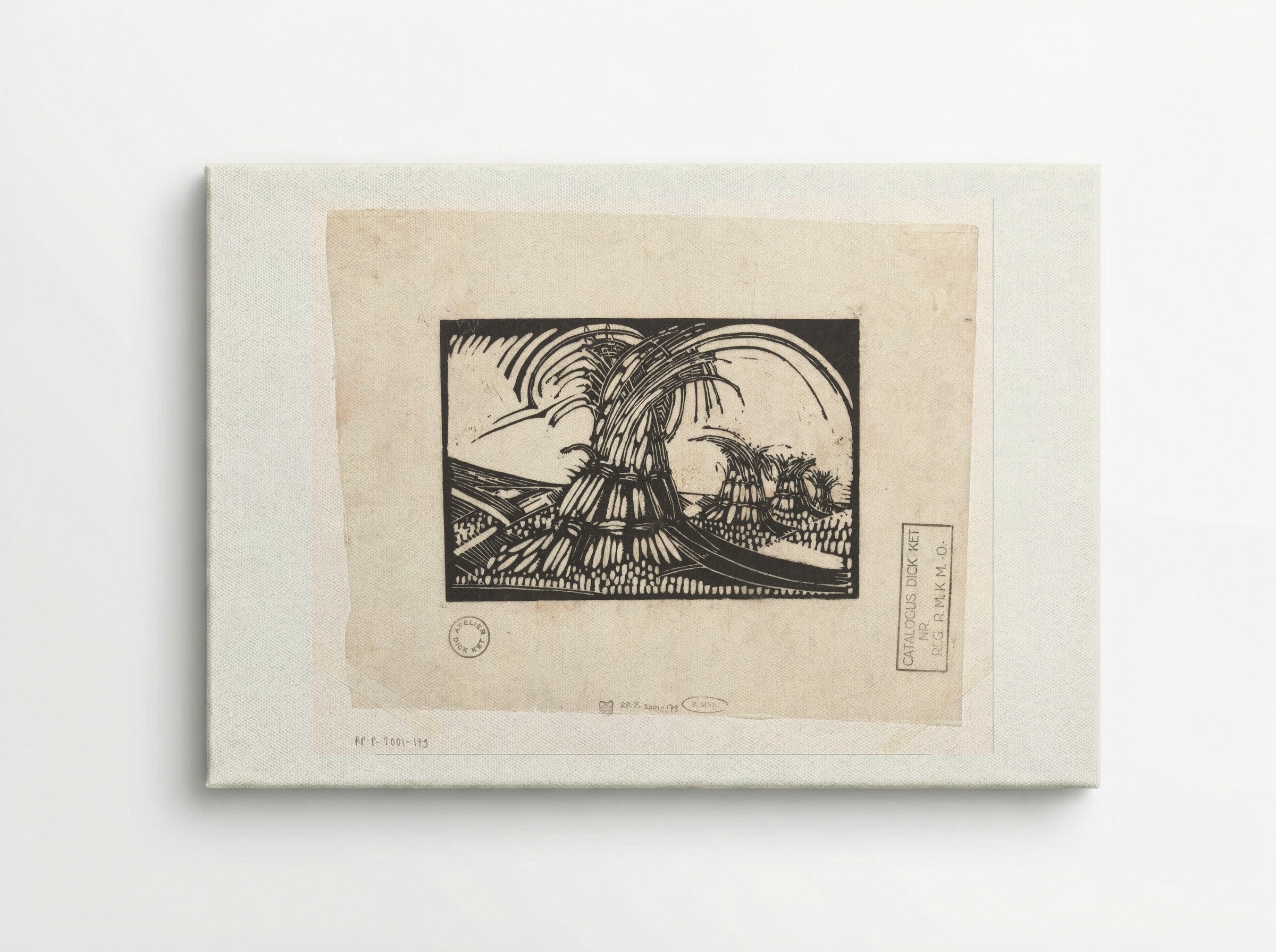 Korenschoven te Ede - Dick Ket - Canvas