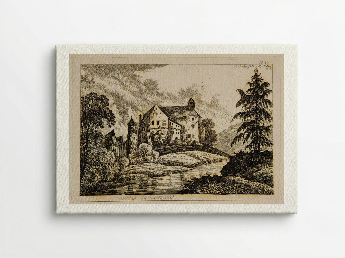 Schloss Sachsenfeld - Johann Philipp Wilhelm Lenz - Canvas