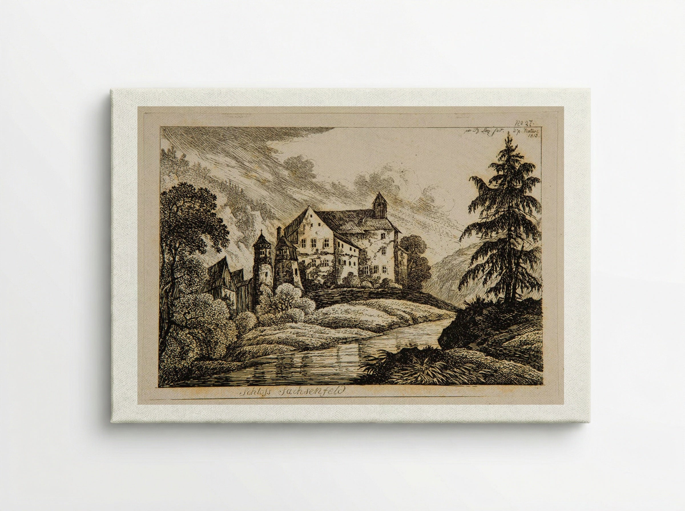 Schloss Sachsenfeld - Johann Philipp Wilhelm Lenz - Canvas