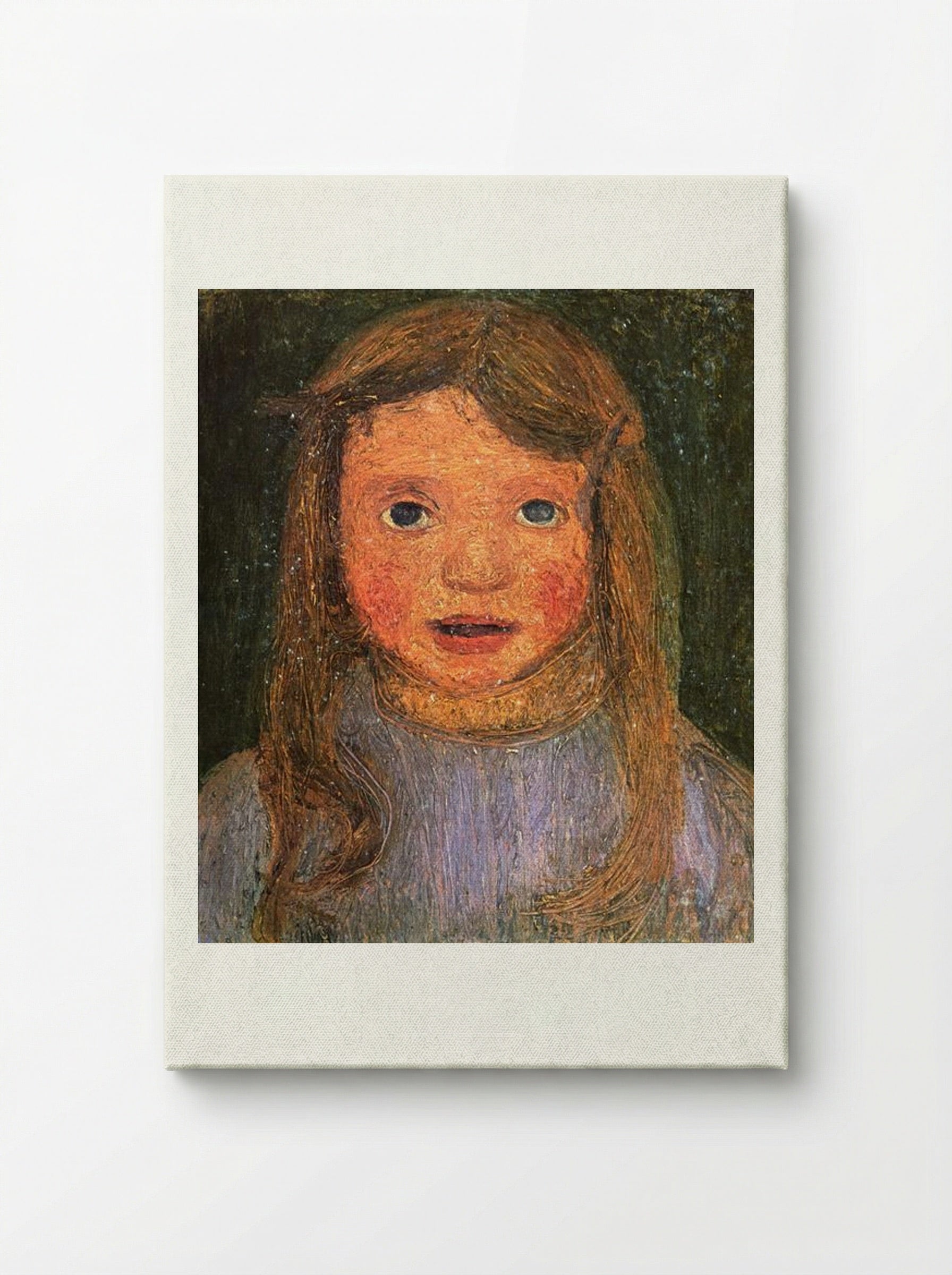 Head of a little girl (Elsbeth) - Paula Modersohn-Becker - Canvas