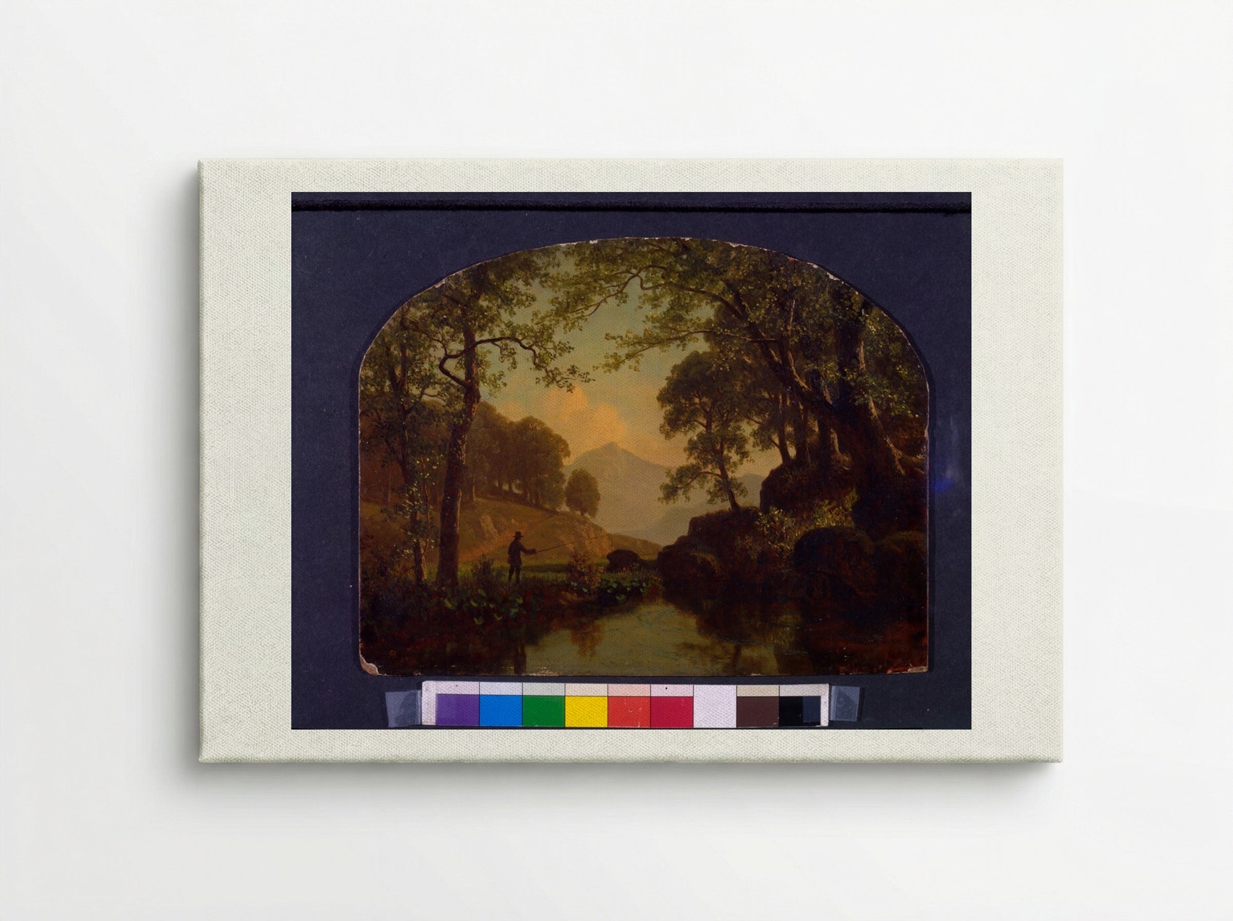 The Trout Brook - Albert Bierstadt - Canvas