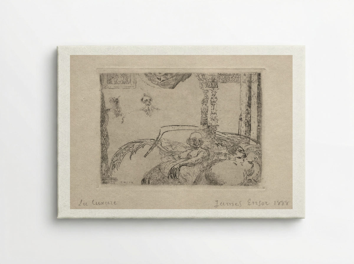 The Seven Deadly Sins: Lust - James Ensor - Canvas