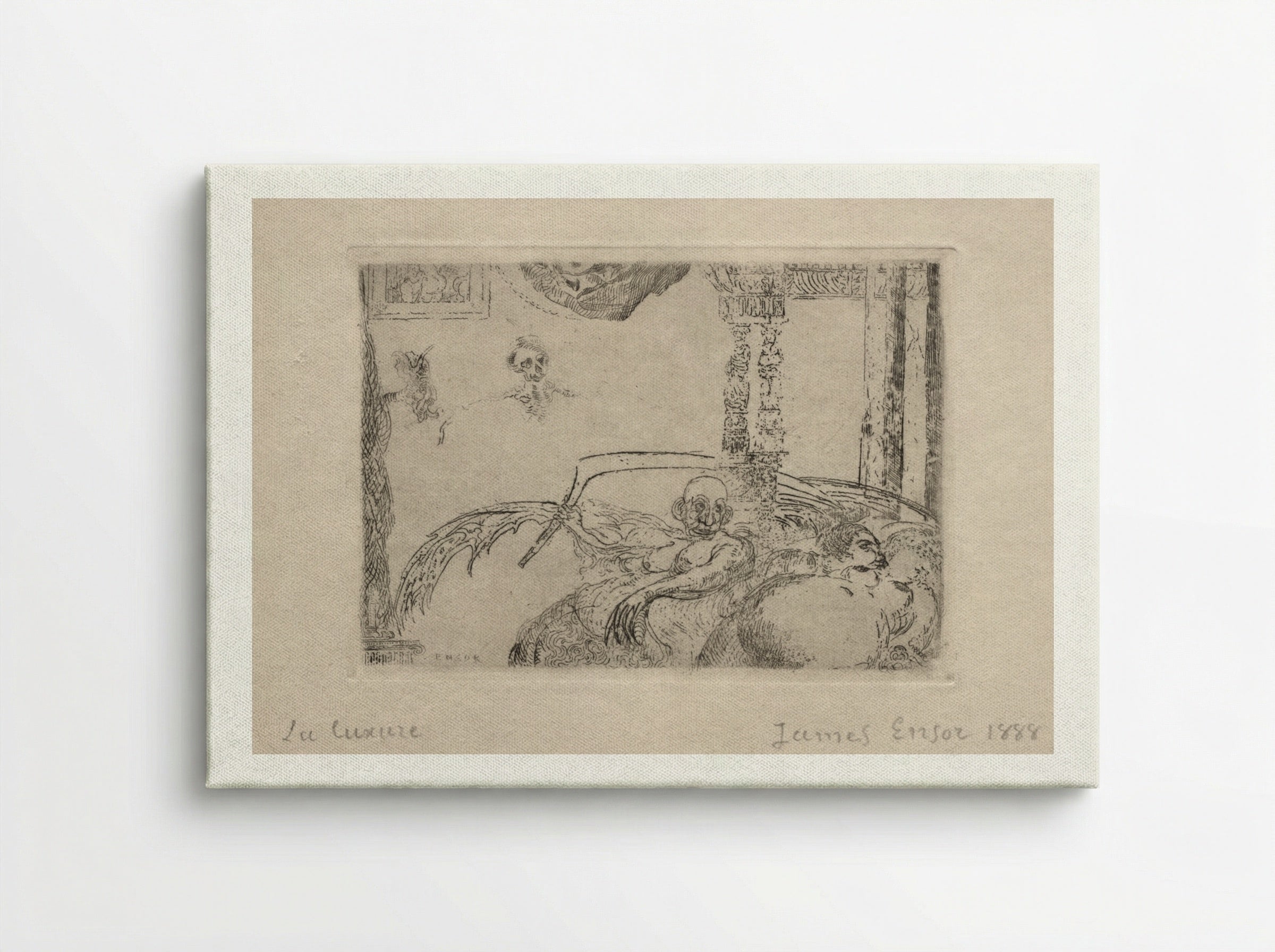 The Seven Deadly Sins: Lust - James Ensor - Canvas
