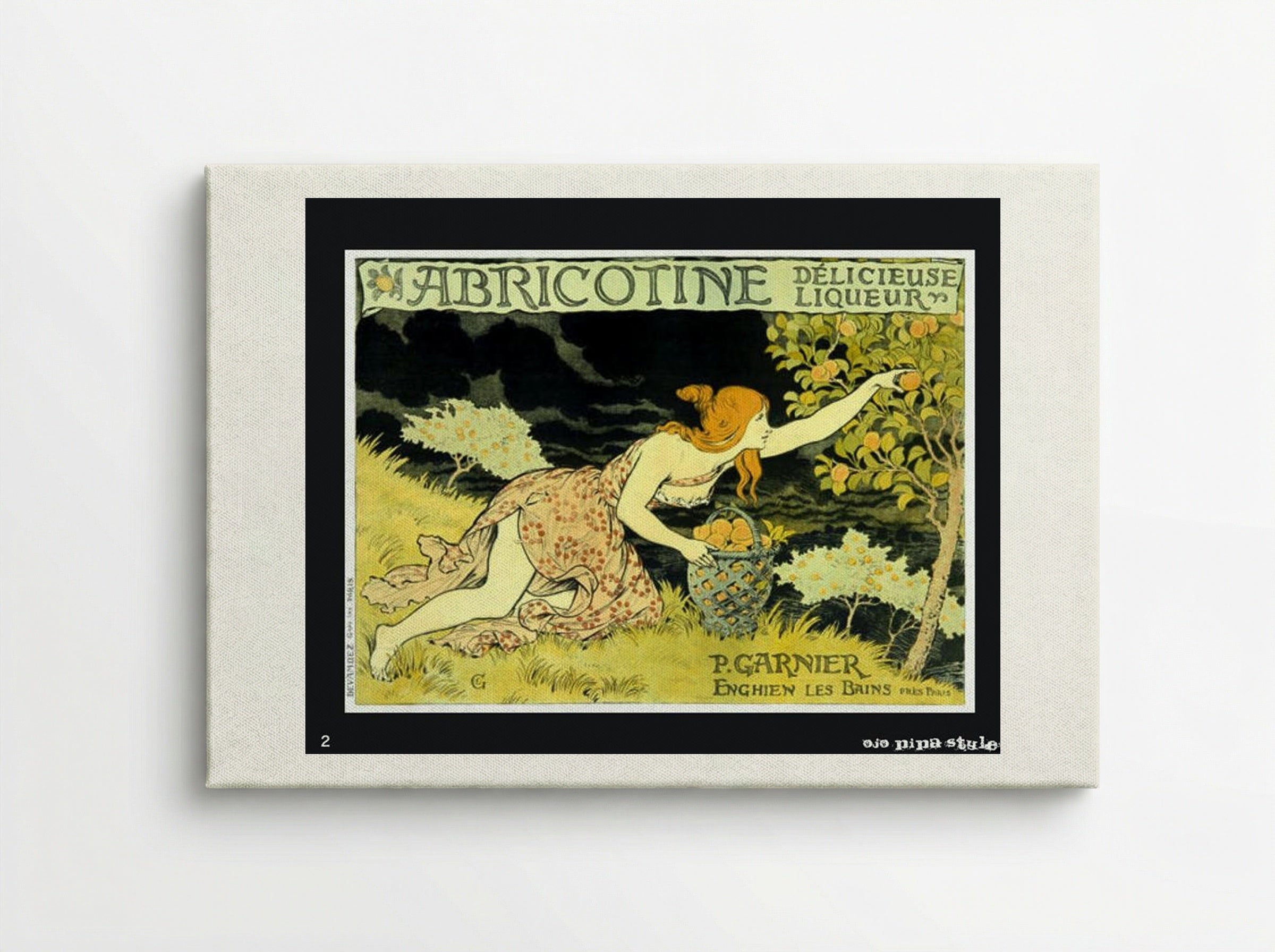 Abricotine - Eugène Grasset - Canvas