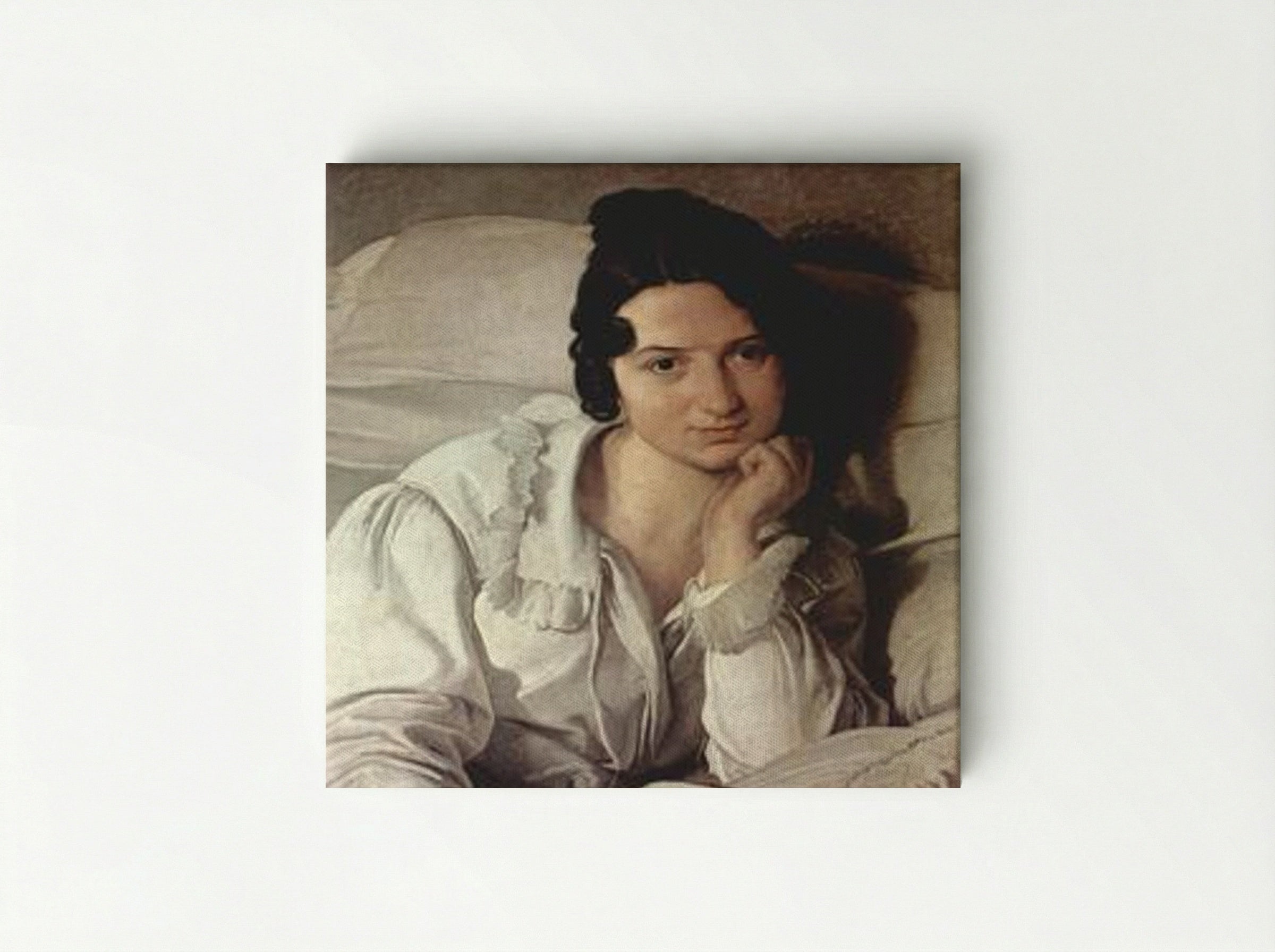 Carolina Zucchi (La Malata) - Francesco Hayez - Canvas