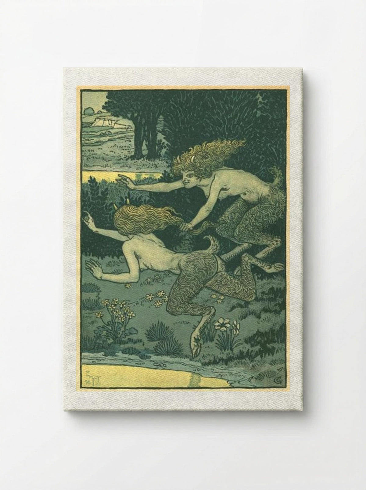Les petites faunesses - Eugène Grasset - Canvas