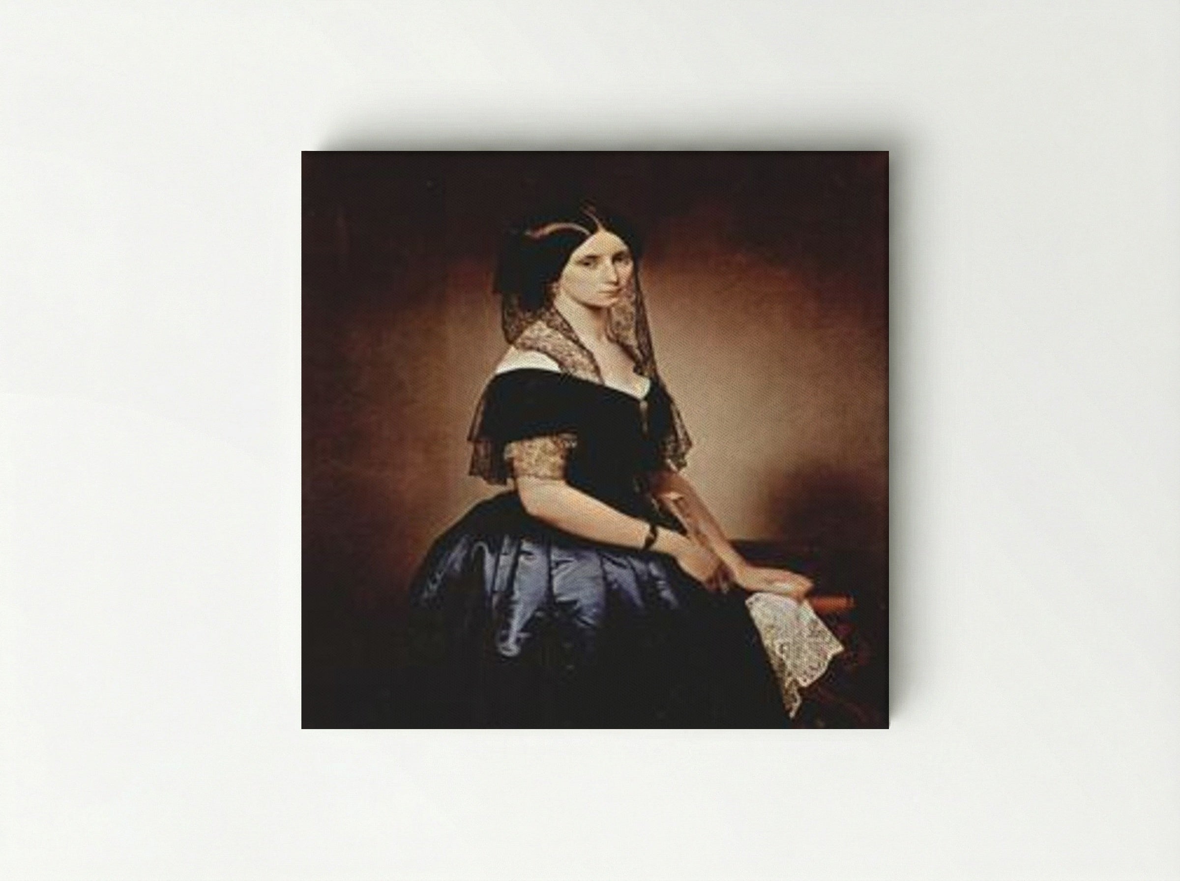 Portrait of Antoniet Tarsis Basilico - Francesco Hayez - Canvas