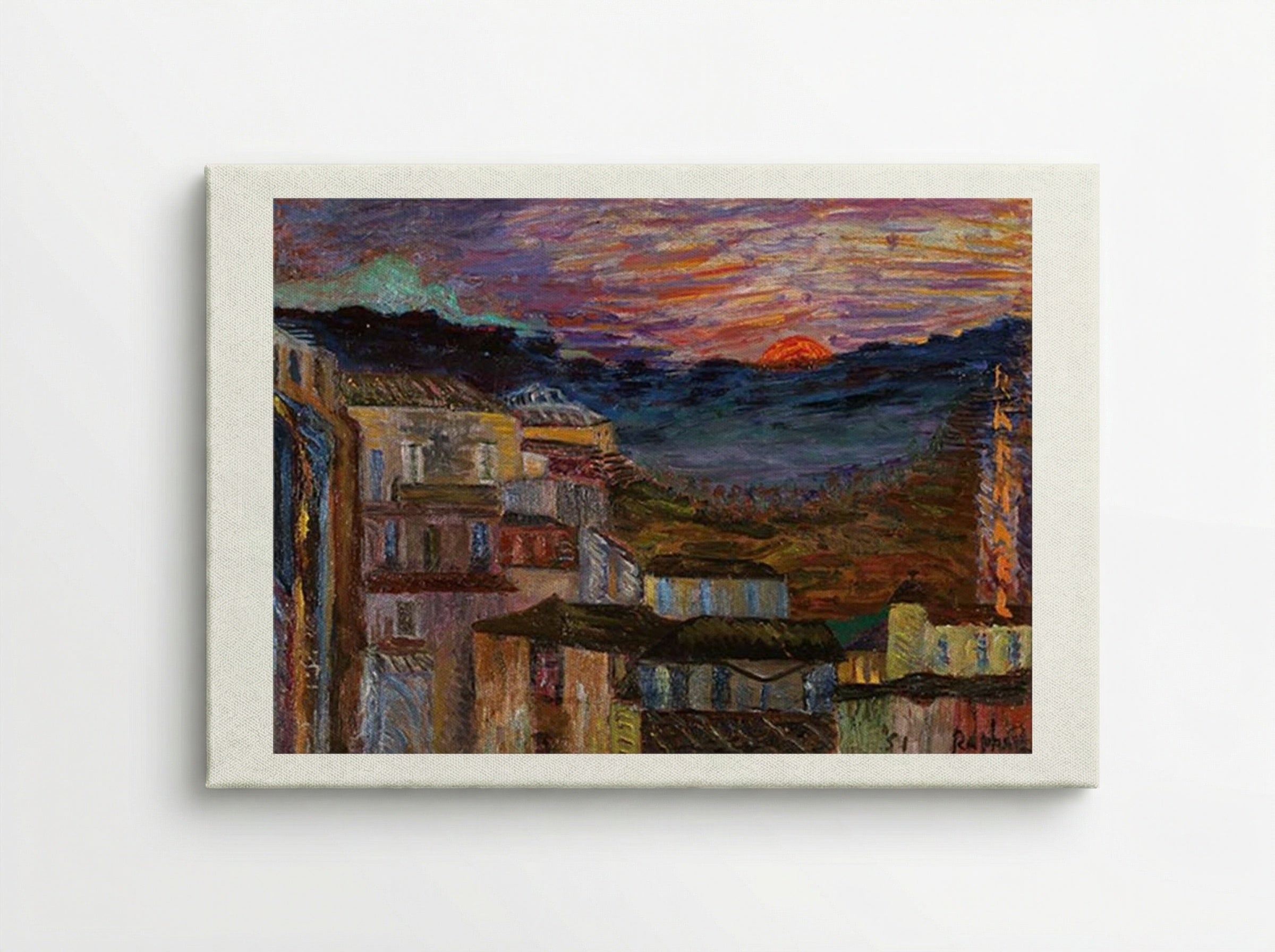Caltagirone all’alba - Antonietta Raphael - Canvas