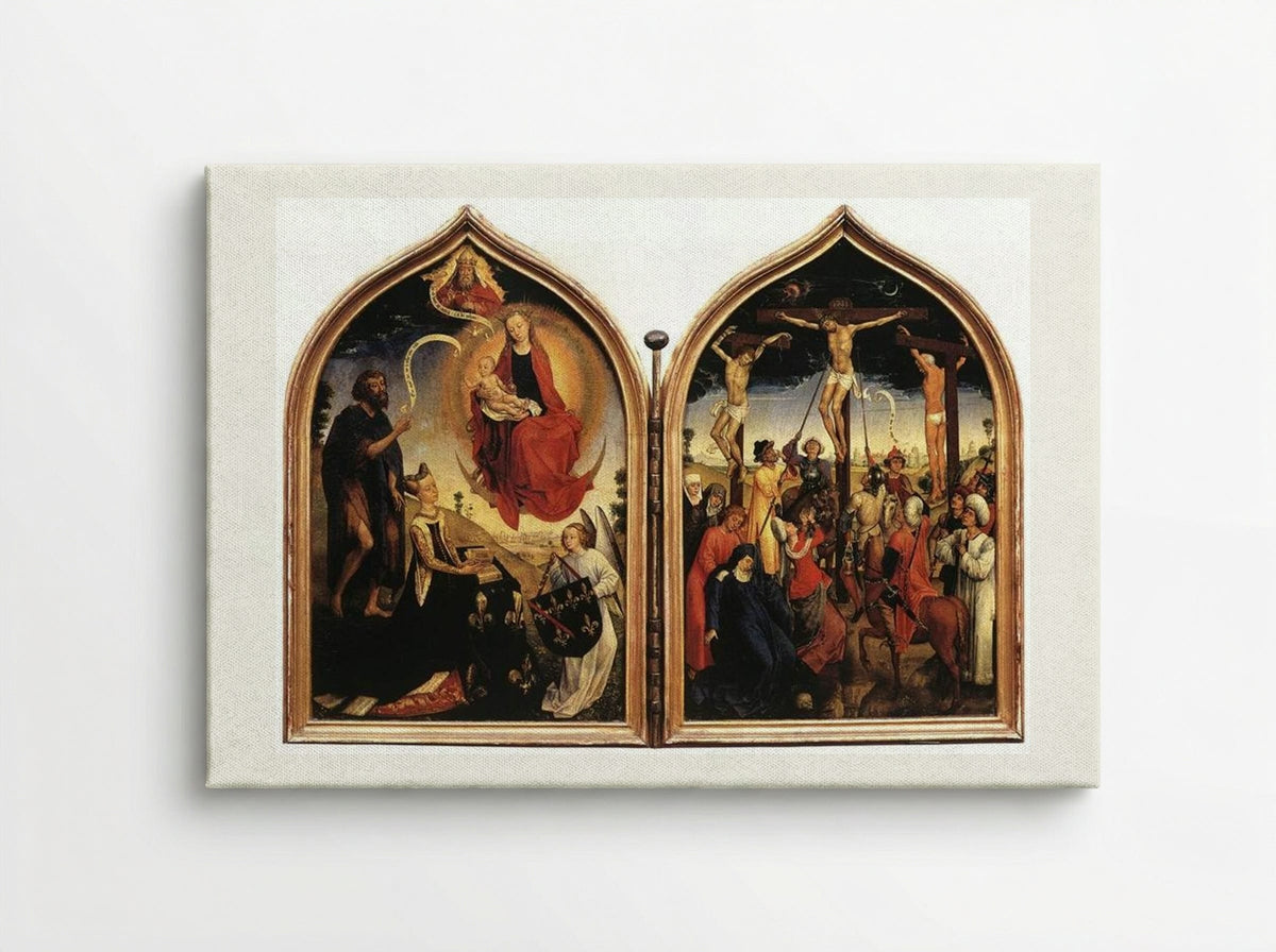 Diptych of Jeanne of France - Rogier van der Weyden - Canvas